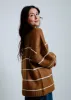 Carlen Sweater - Caramel Stripe sold by Vinnie Louise