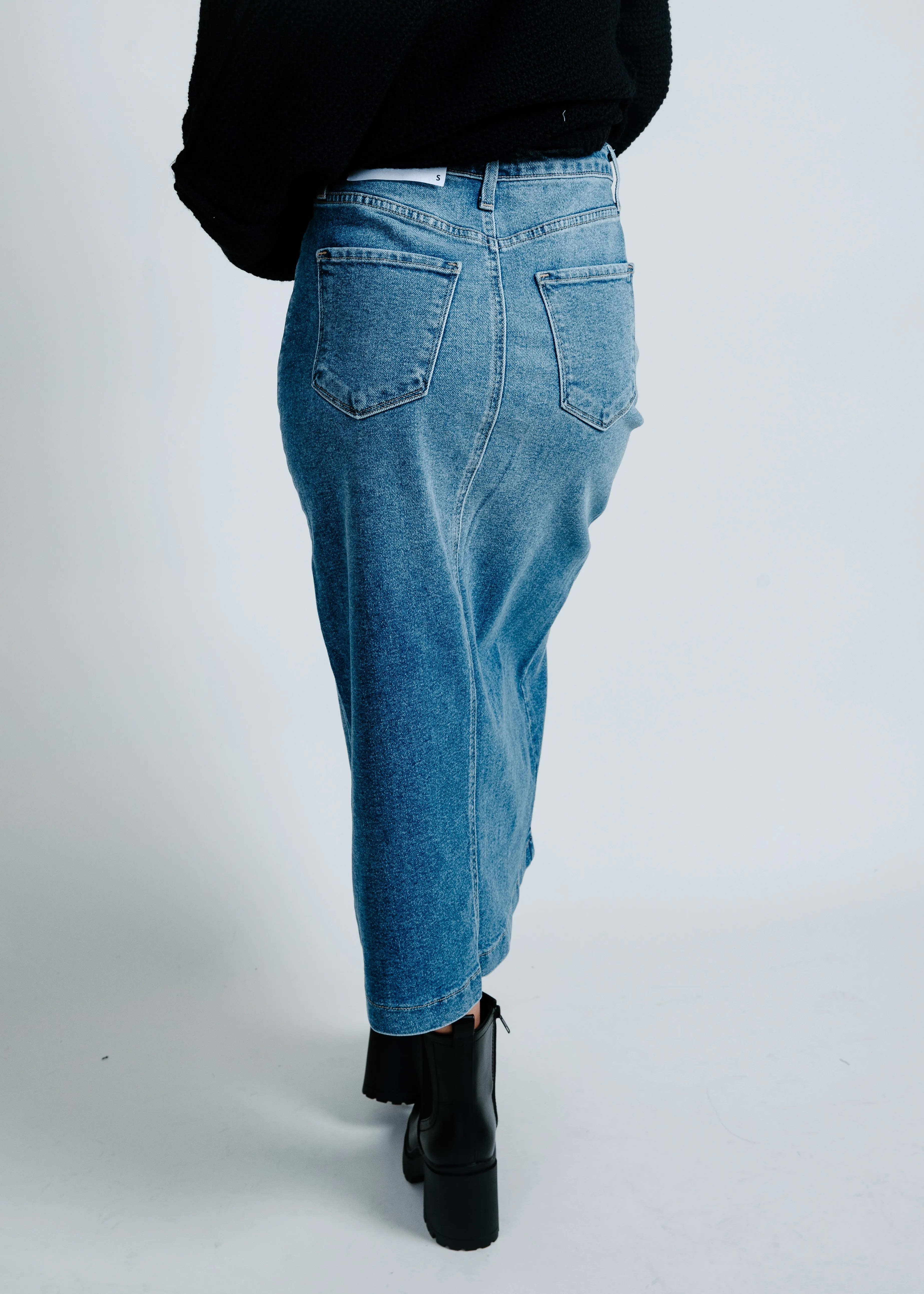 Ashley Utility Pocket Midi Skirt sold by Vinnie Louise product image thumbnail 4