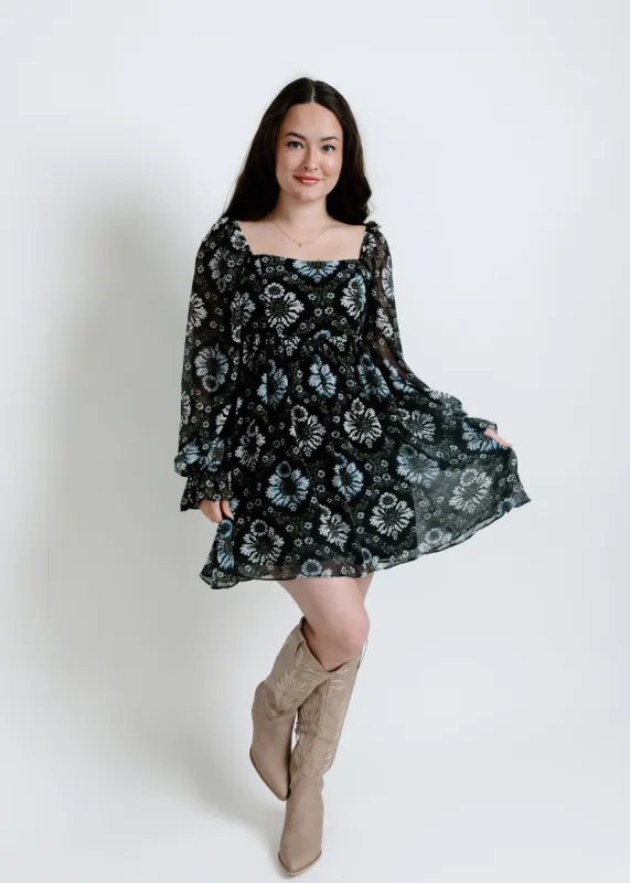 Asher Floral Mini Dress sold by Vinnie Louise