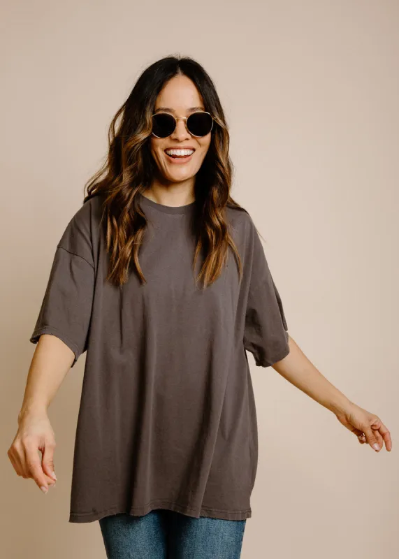 Paloma Tee - Charcoal sold by Vinnie Louise