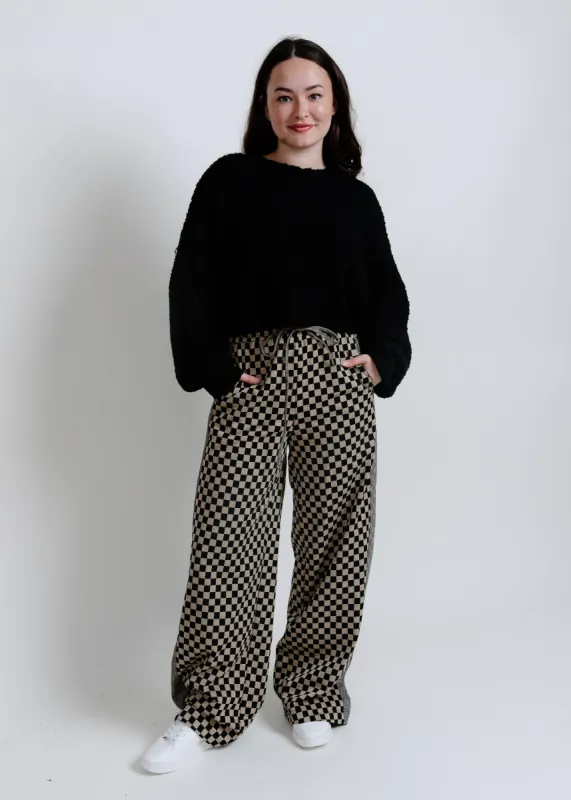 Kacie Checkered Wide Leg Pants sold by Vinnie Louise