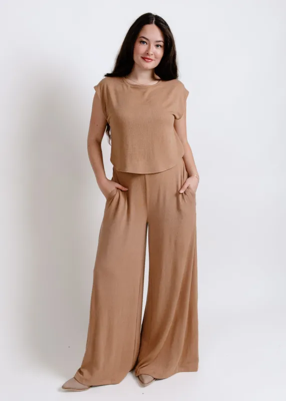 Jamie Jumpsuit - Camel sold by Vinnie Louise