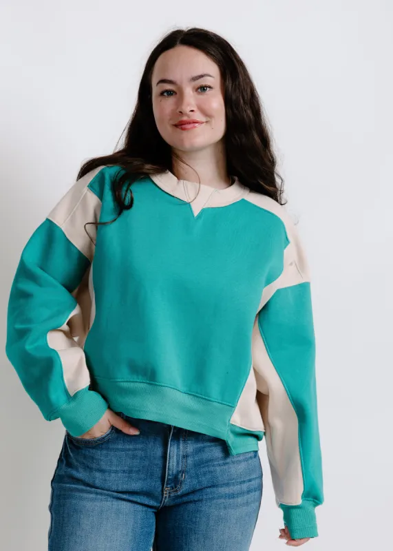 Trendsetter Pullover - Green/ White sold by Vinnie Louise