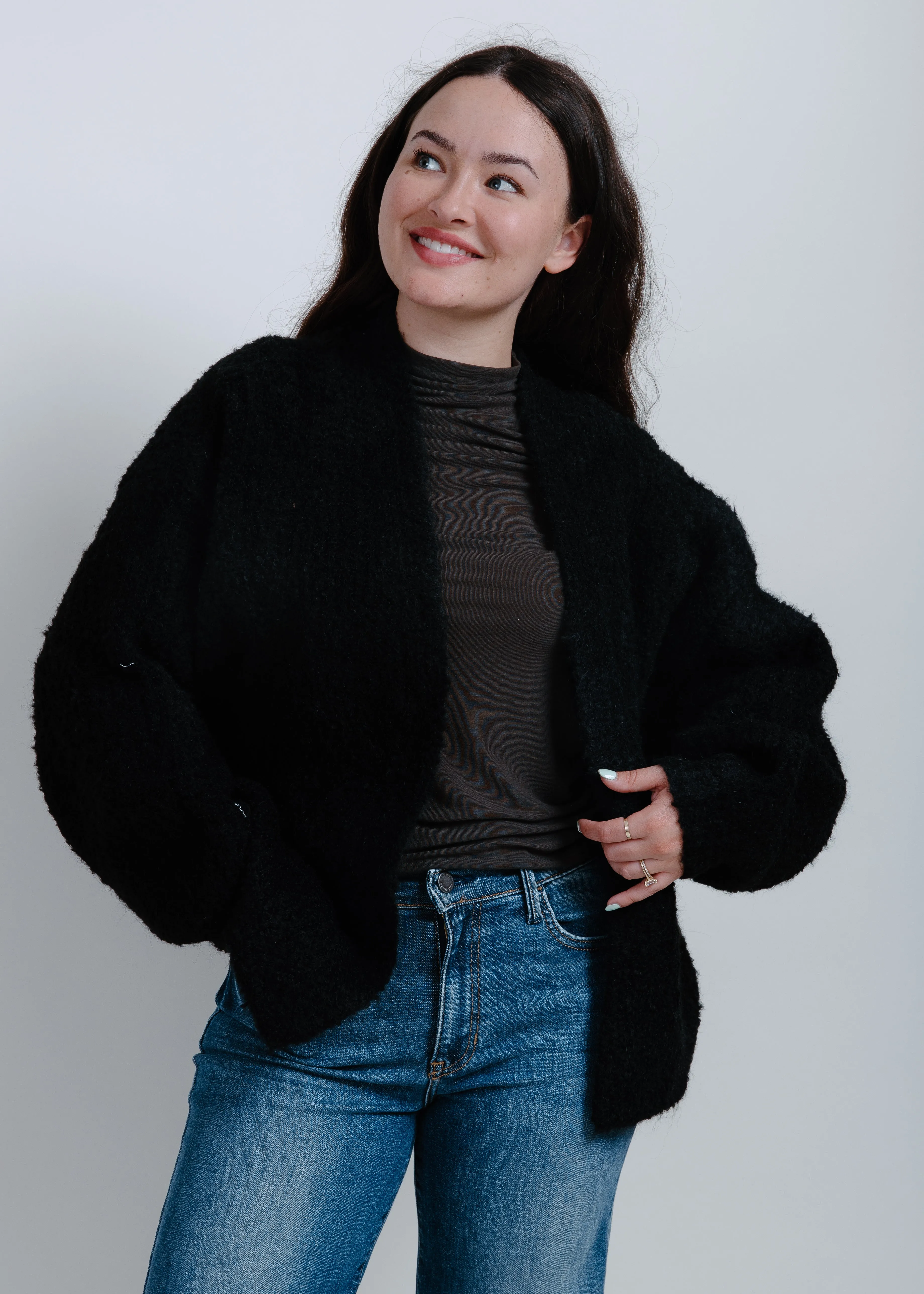 Rainy Nights Cardigan - Black sold by Vinnie Louise