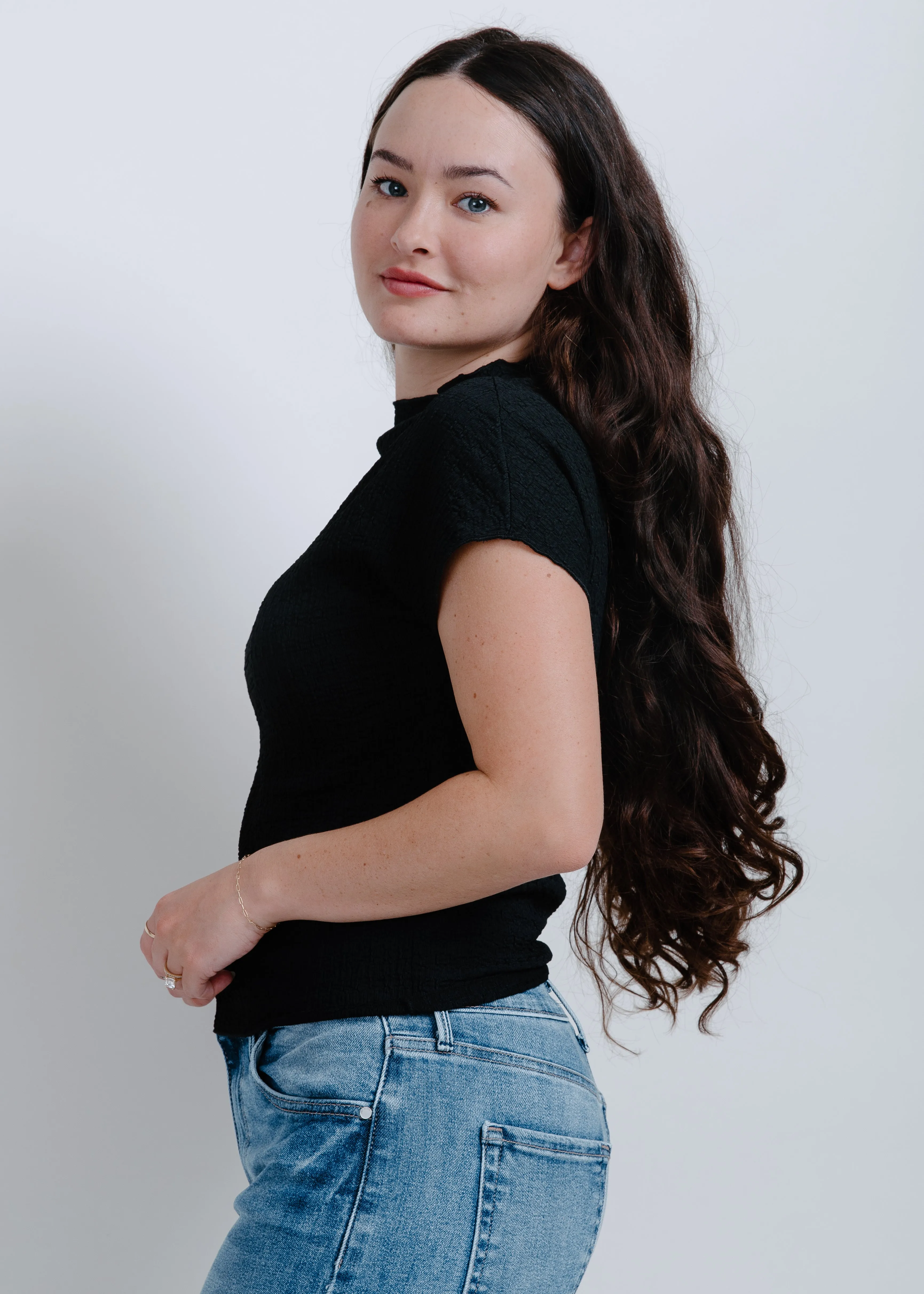 Rylee Mock Neck Top - Black sold by Vinnie Louise product image thumbnail 2