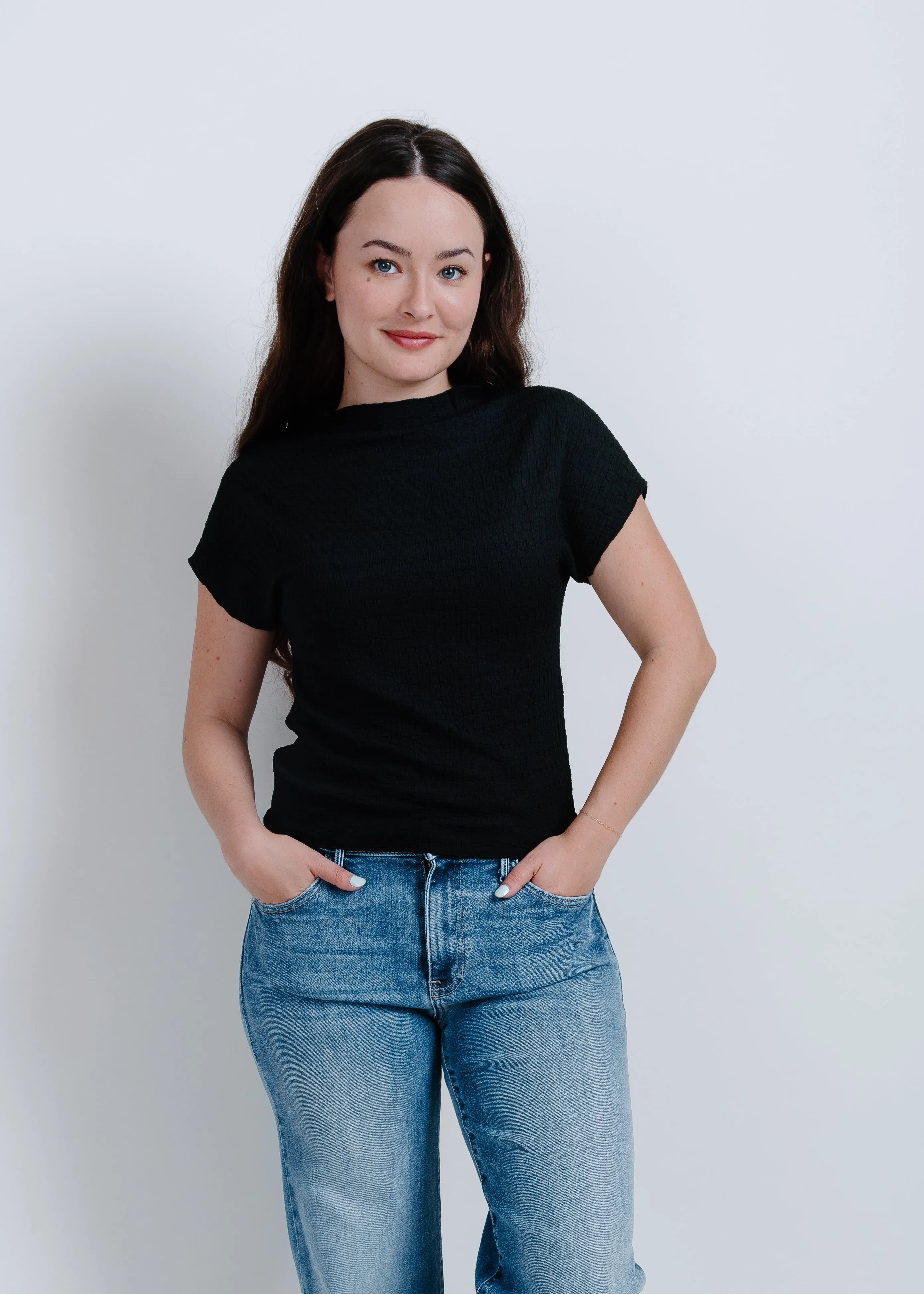 Rylee Mock Neck Top - Black sold by Vinnie Louise product image thumbnail 4