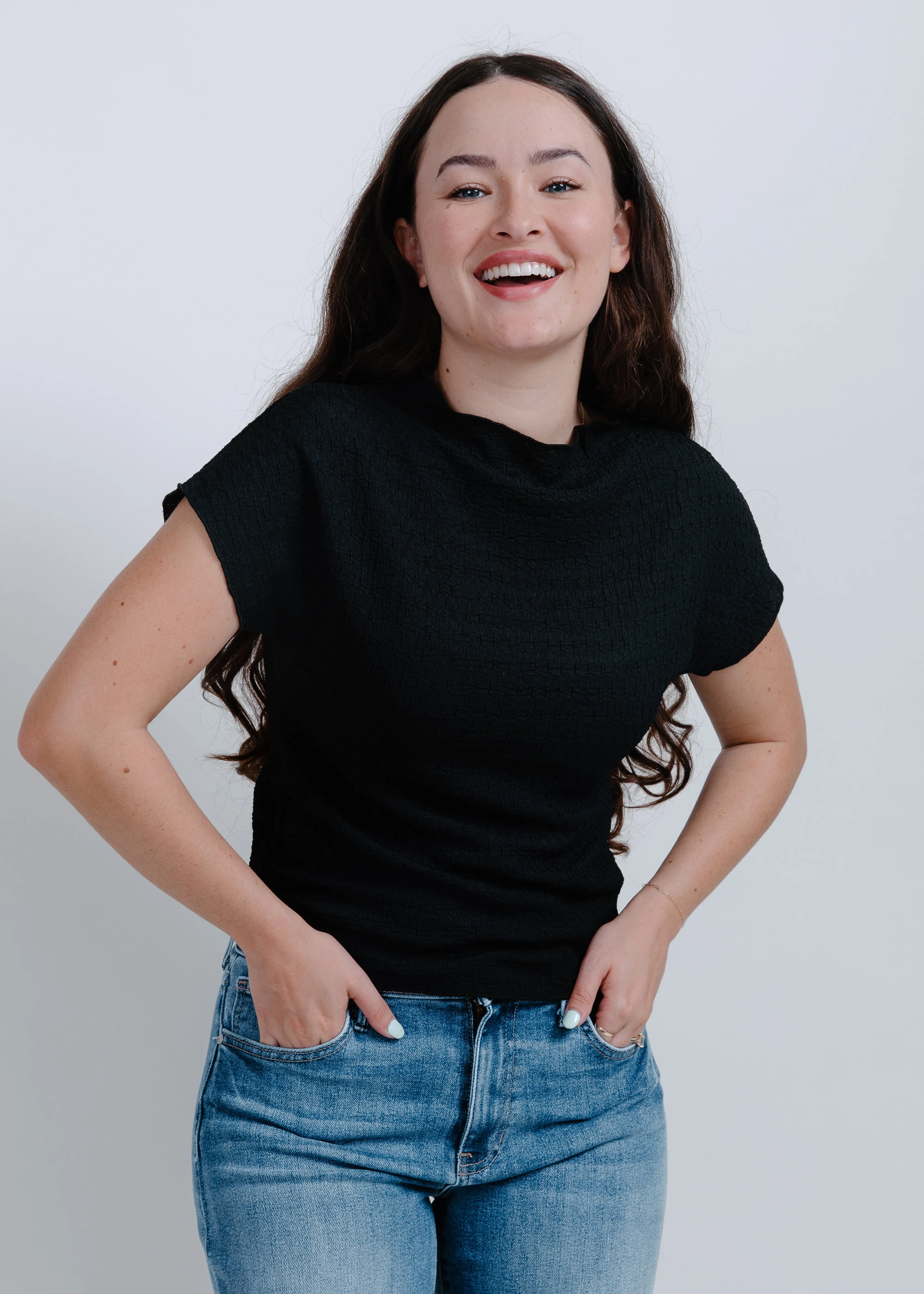 Rylee Mock Neck Top - Black sold by Vinnie Louise product image thumbnail 5