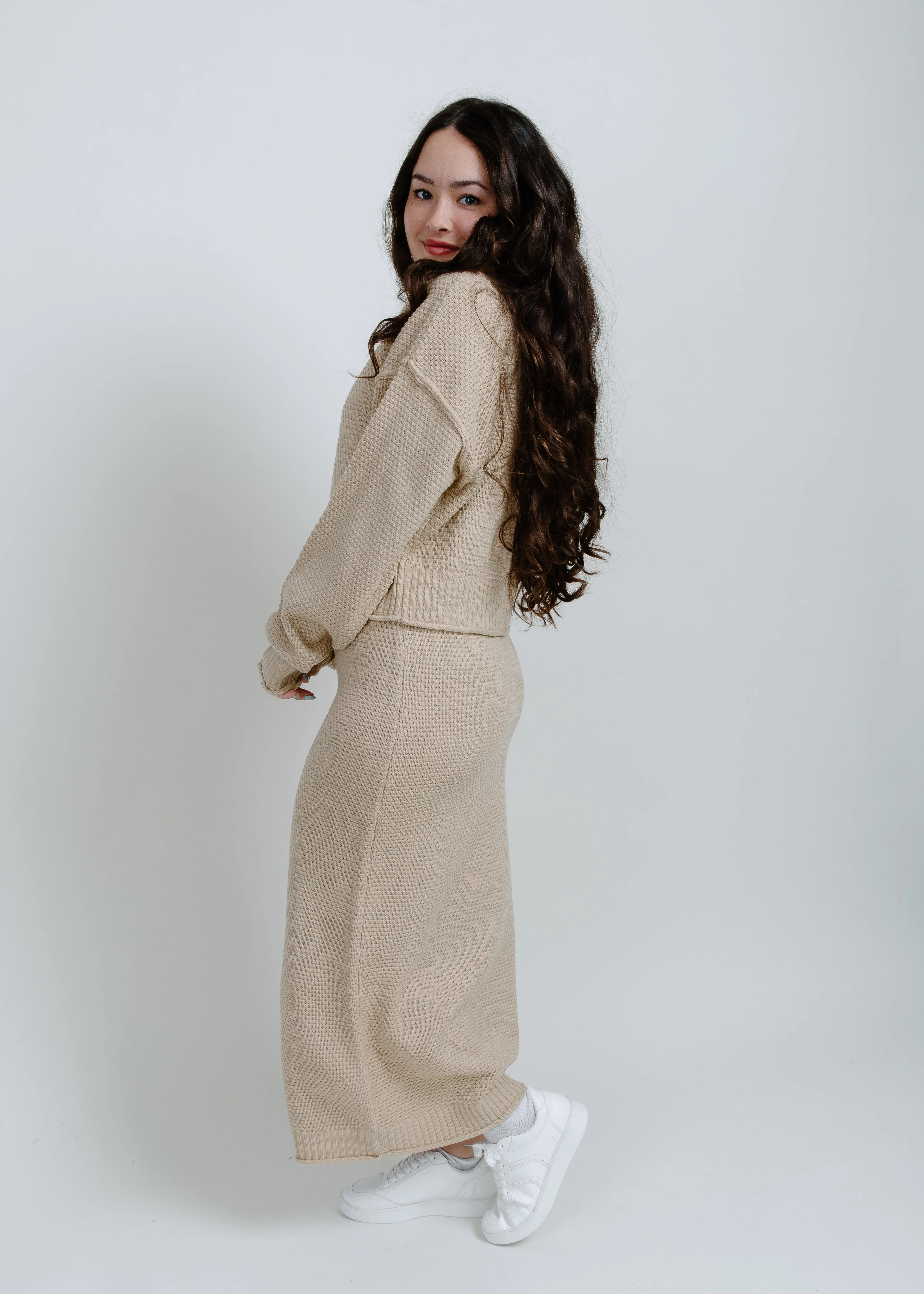 Alice Knit Skirt Set - Taupe sold by Vinnie Louise product image thumbnail 2