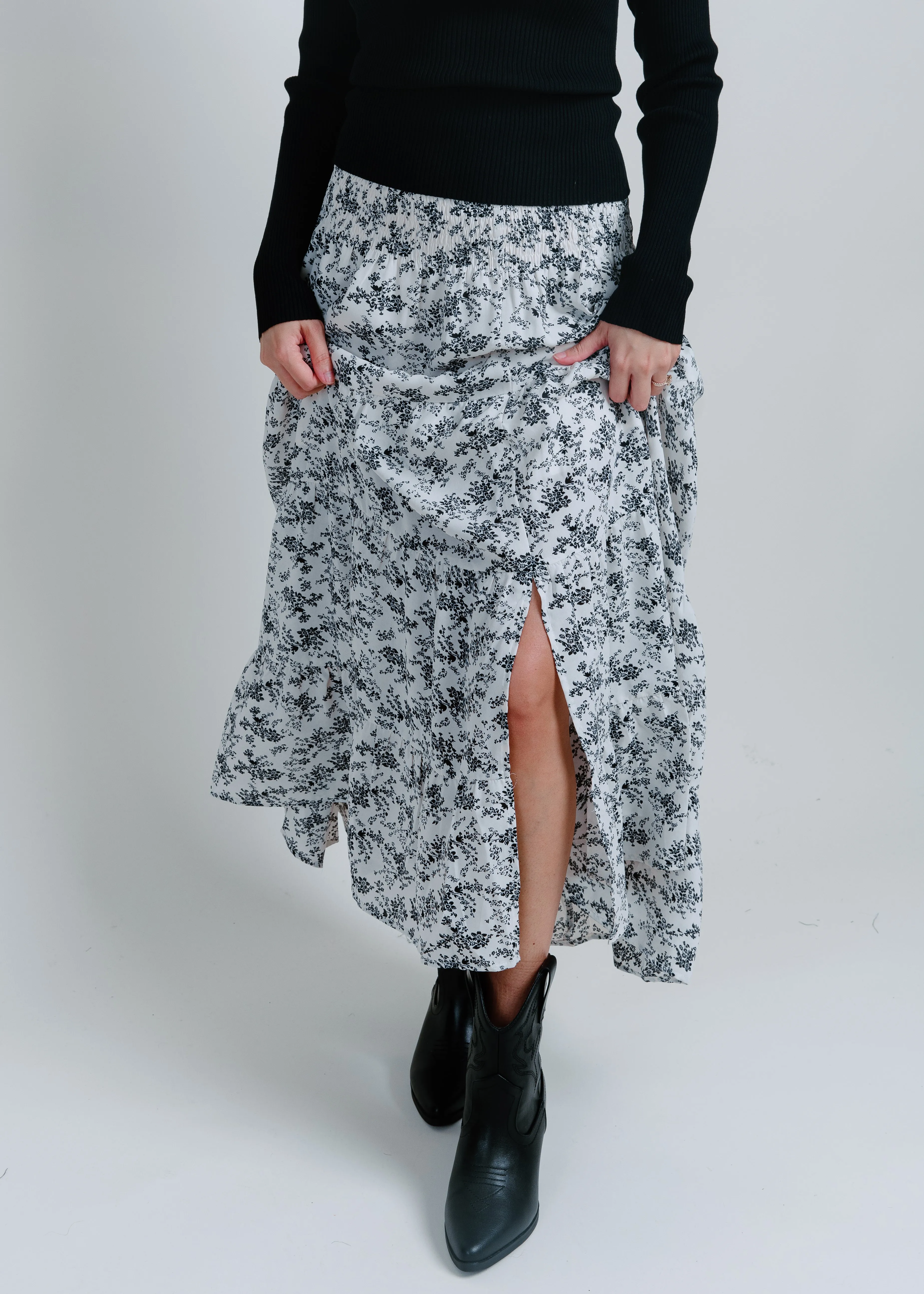 Aria Floral Midi Skirt sold by Vinnie Louise product image thumbnail 3