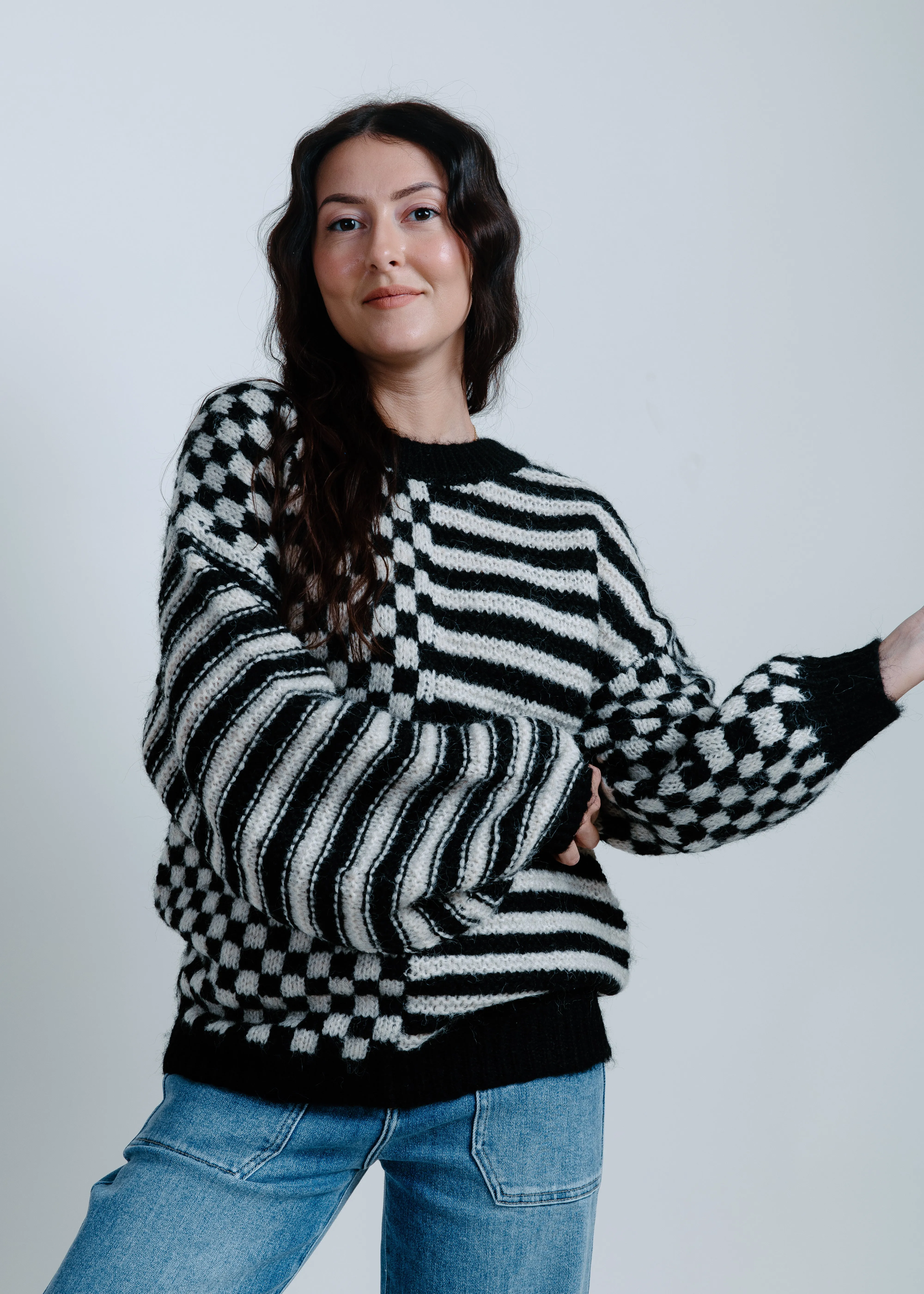 Eden Checkered Sweater sold by Vinnie Louise product image thumbnail 4
