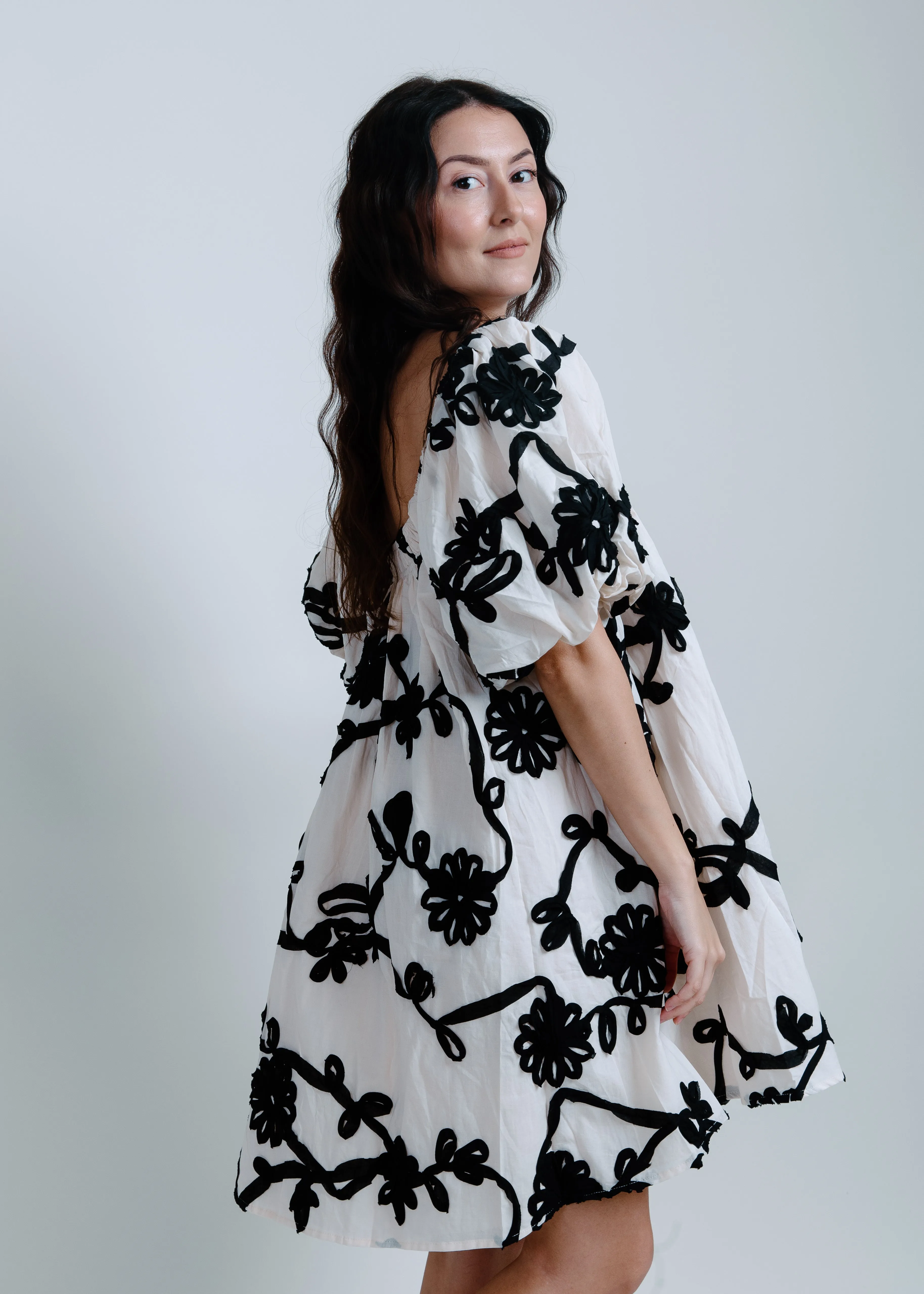 Leigh Mini Dress - Cream sold by Vinnie Louise product image thumbnail 2