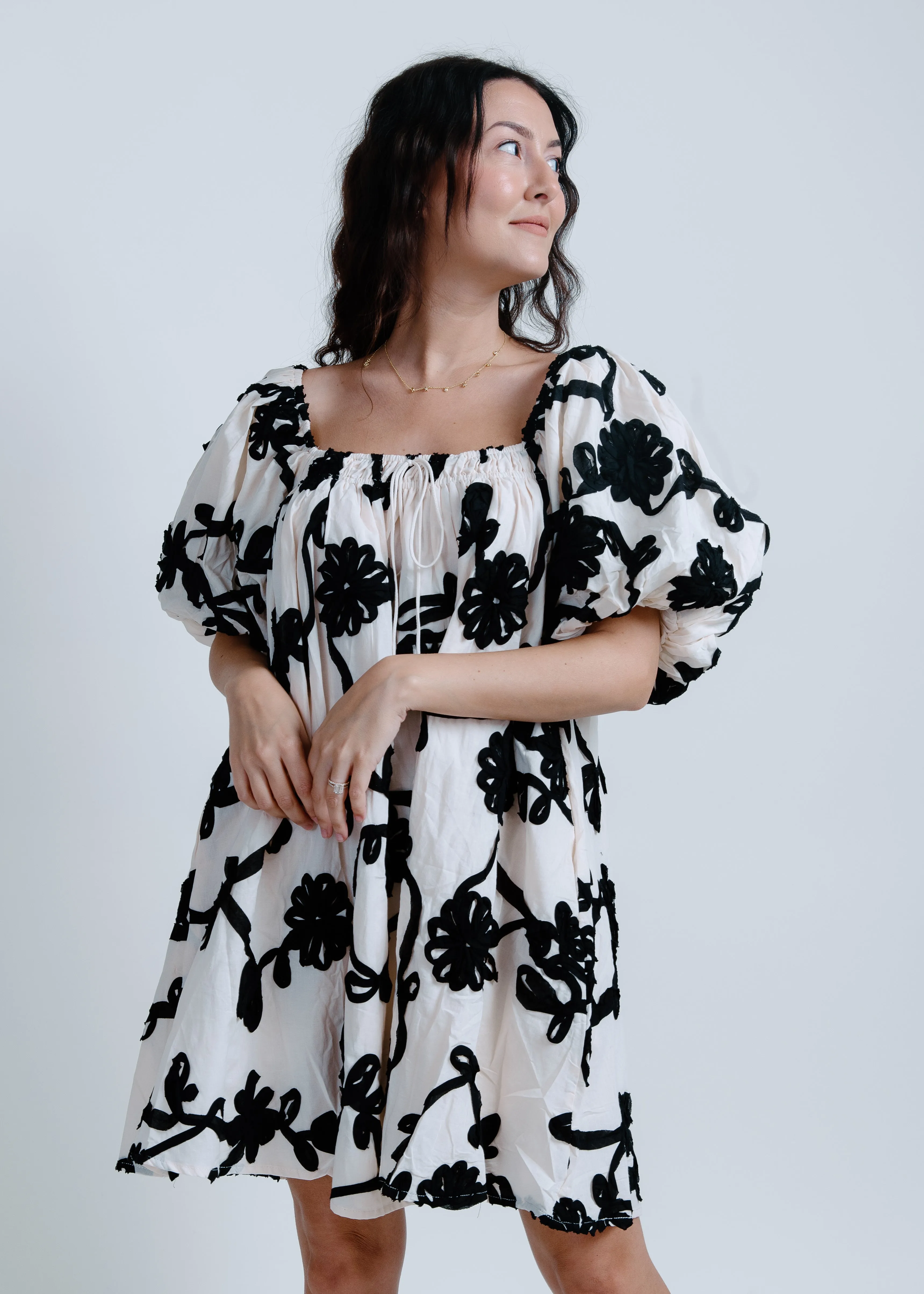 Leigh Mini Dress - Cream sold by Vinnie Louise