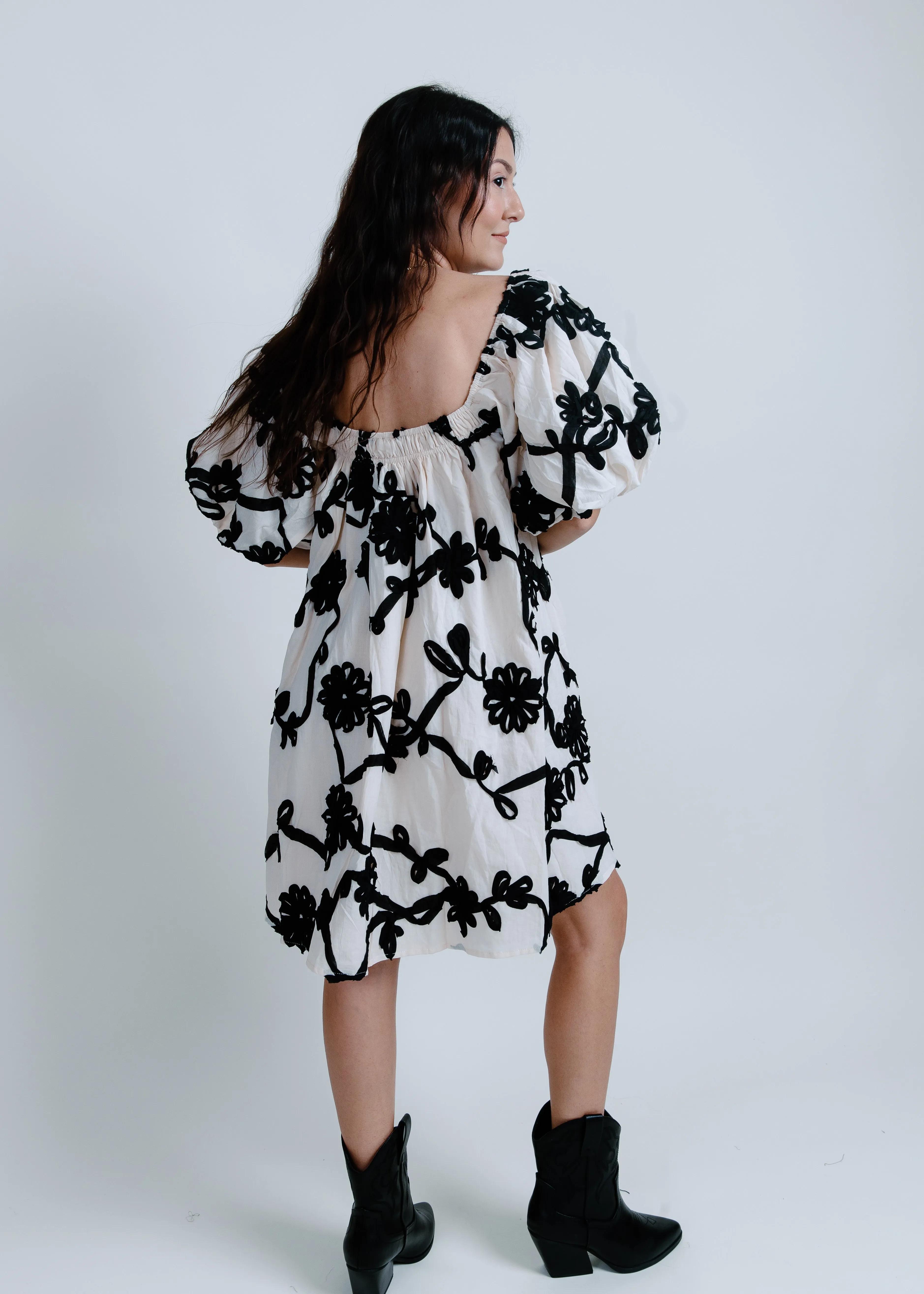 Leigh Mini Dress - Cream sold by Vinnie Louise product image thumbnail 3