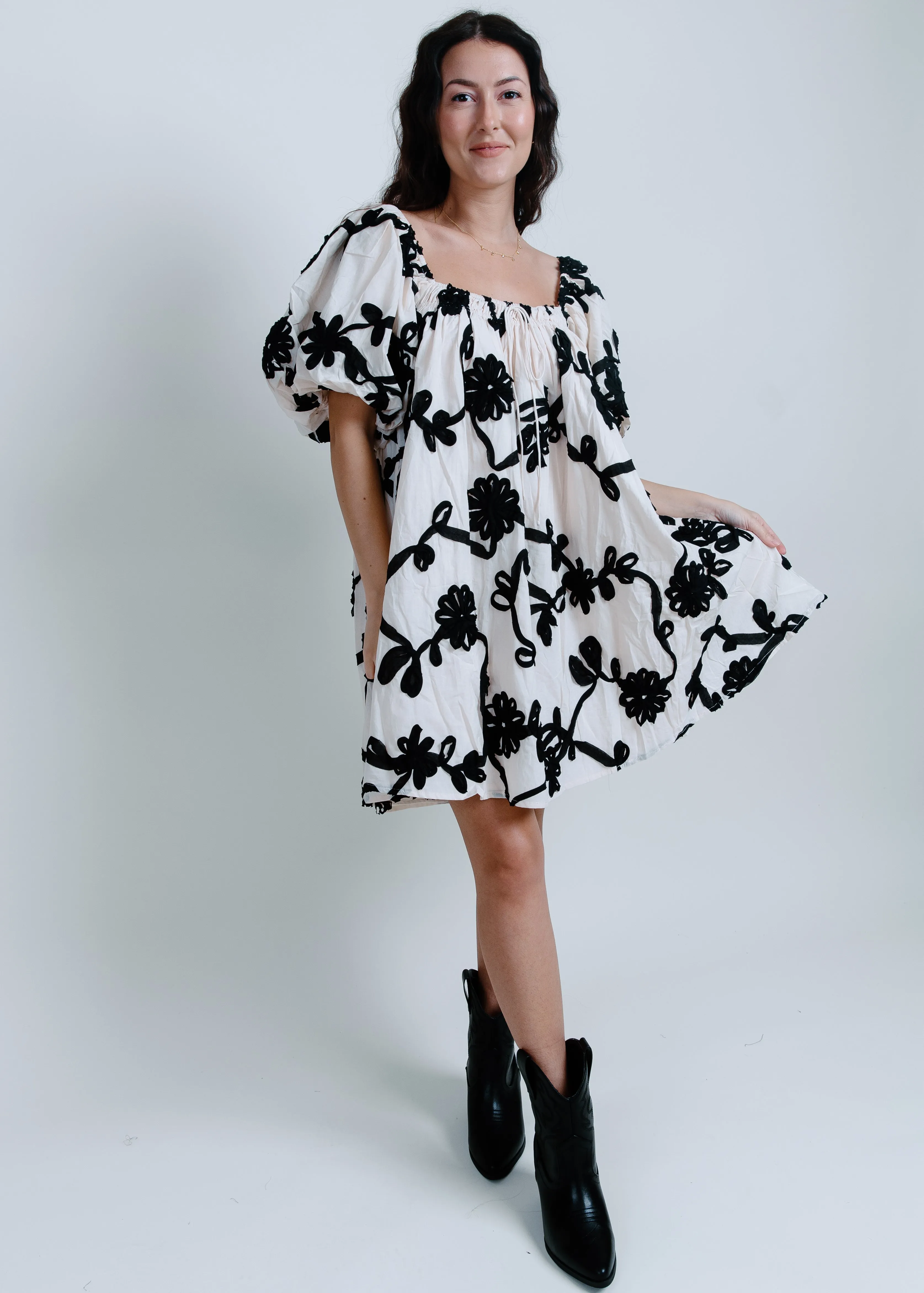 Leigh Mini Dress - Cream sold by Vinnie Louise product image thumbnail 5