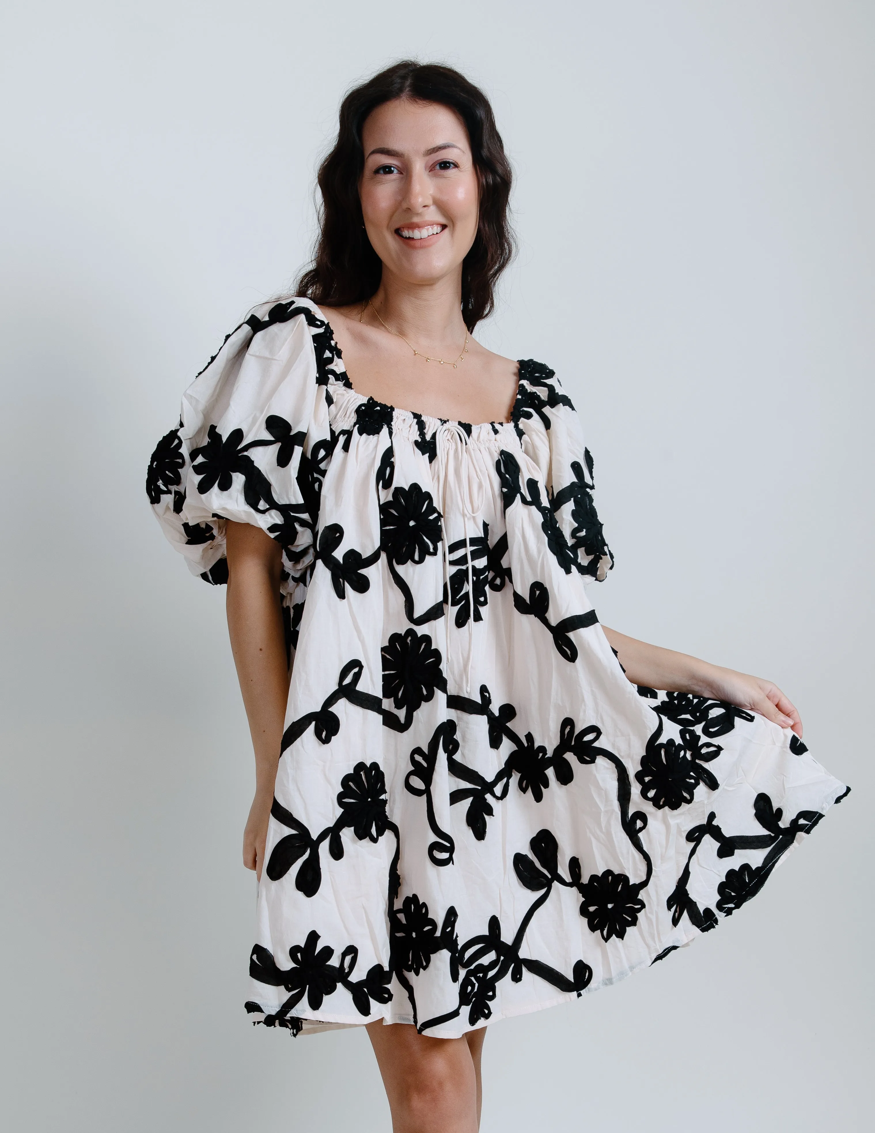 Leigh Mini Dress - Cream sold by Vinnie Louise product image thumbnail 4