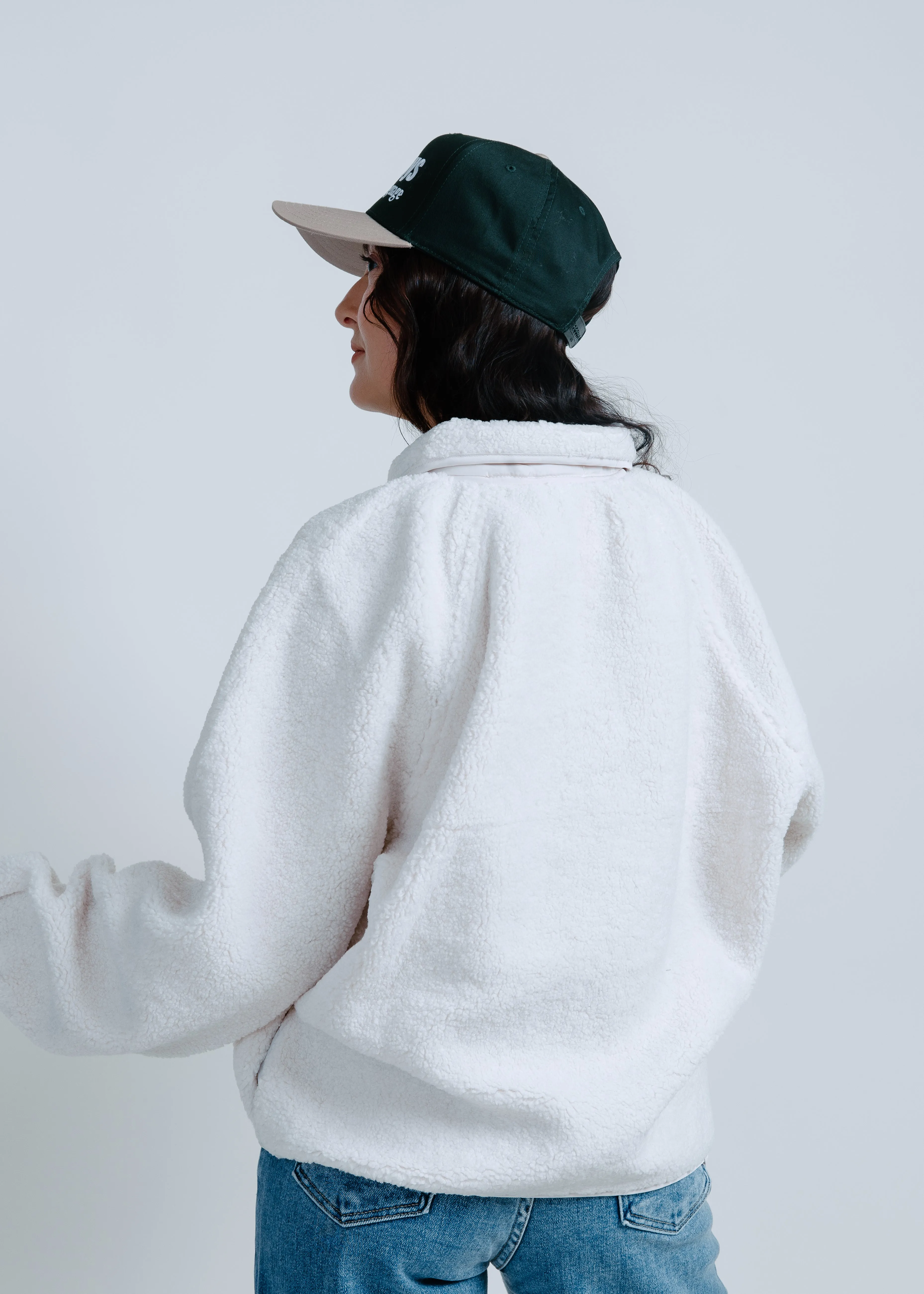 Mila Sherpa Jacket - Ivory sold by Vinnie Louise product image thumbnail 3