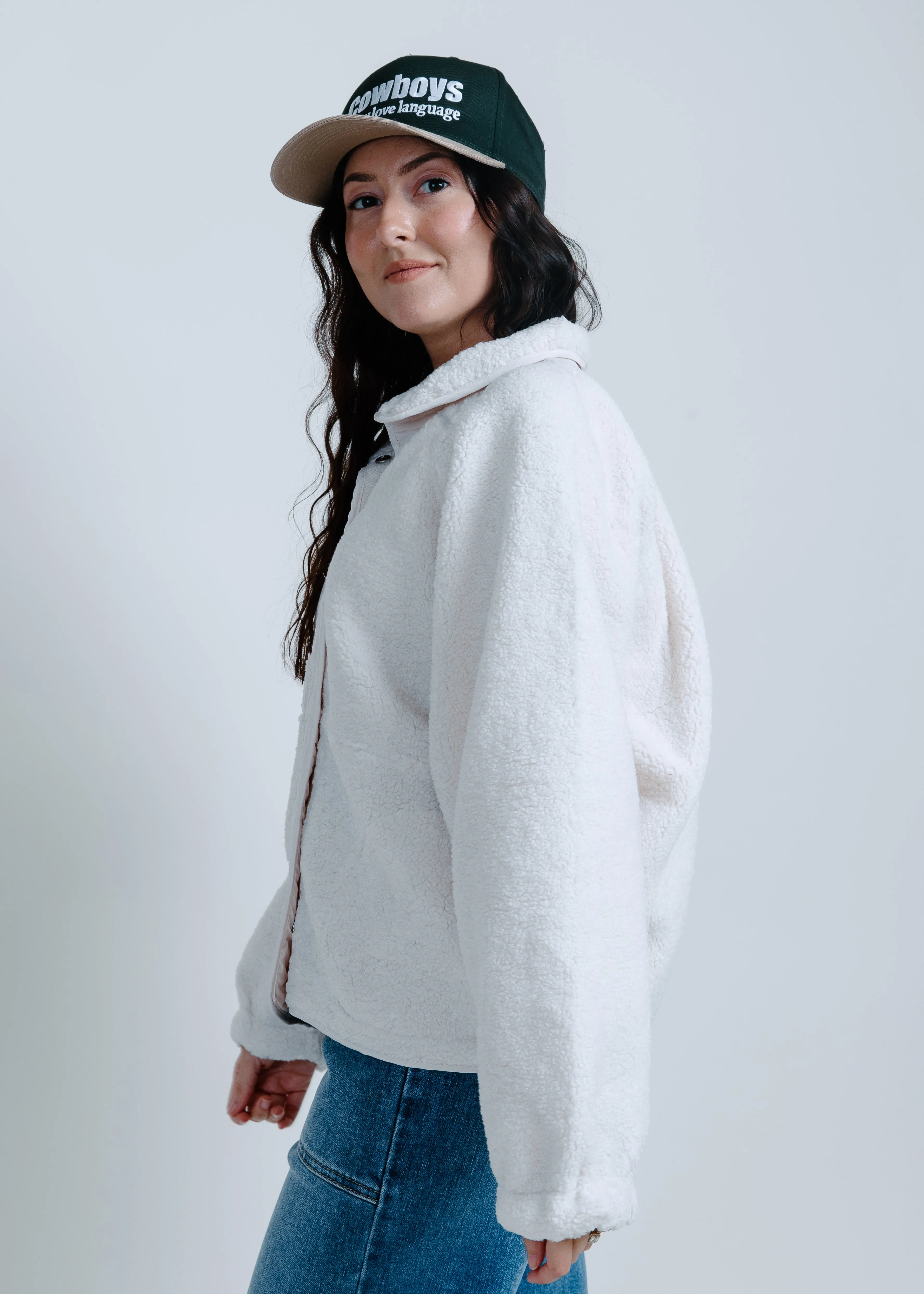 Mila Sherpa Jacket - Ivory sold by Vinnie Louise product image thumbnail 2