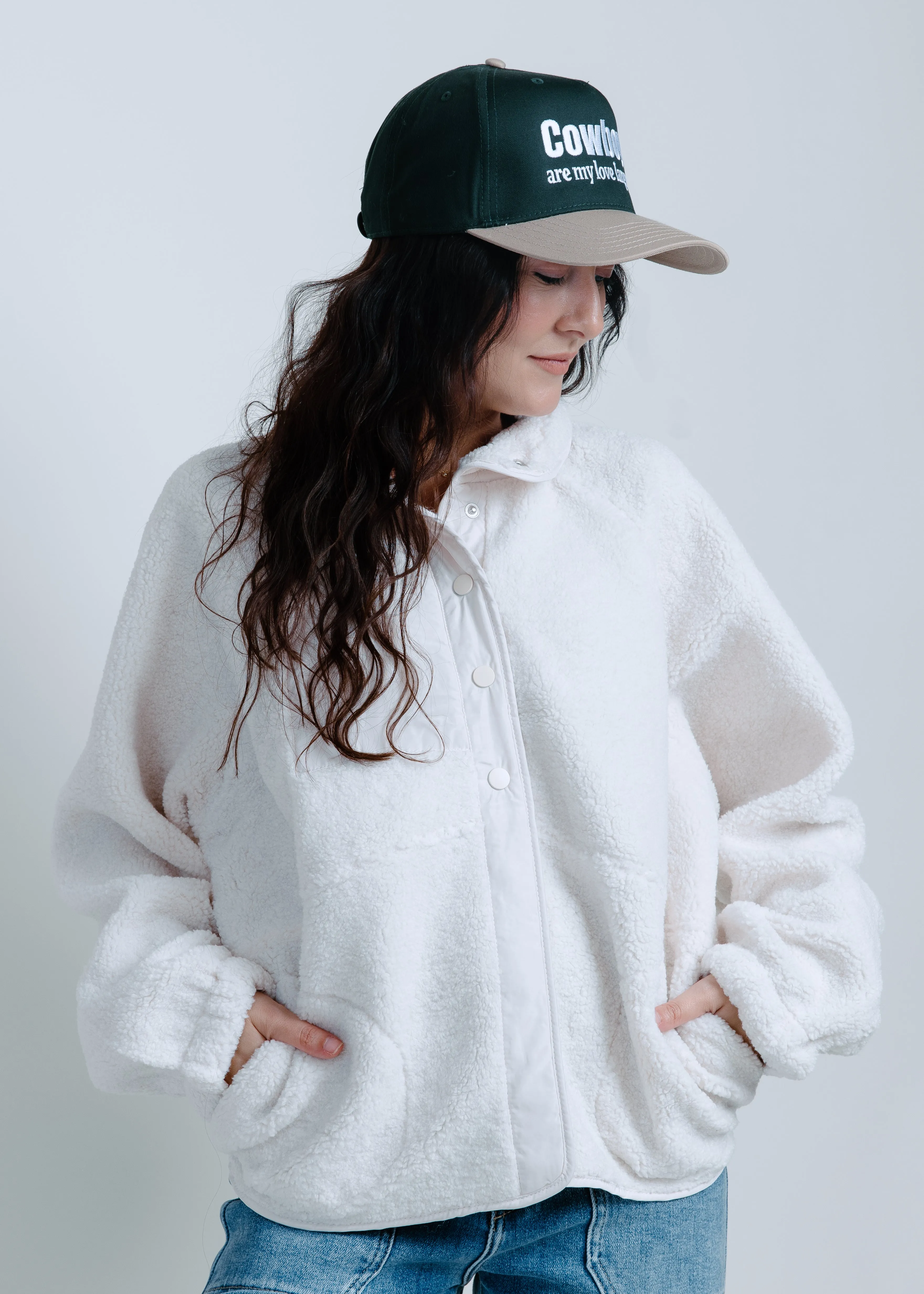 Mila Sherpa Jacket - Ivory sold by Vinnie Louise product image thumbnail 4