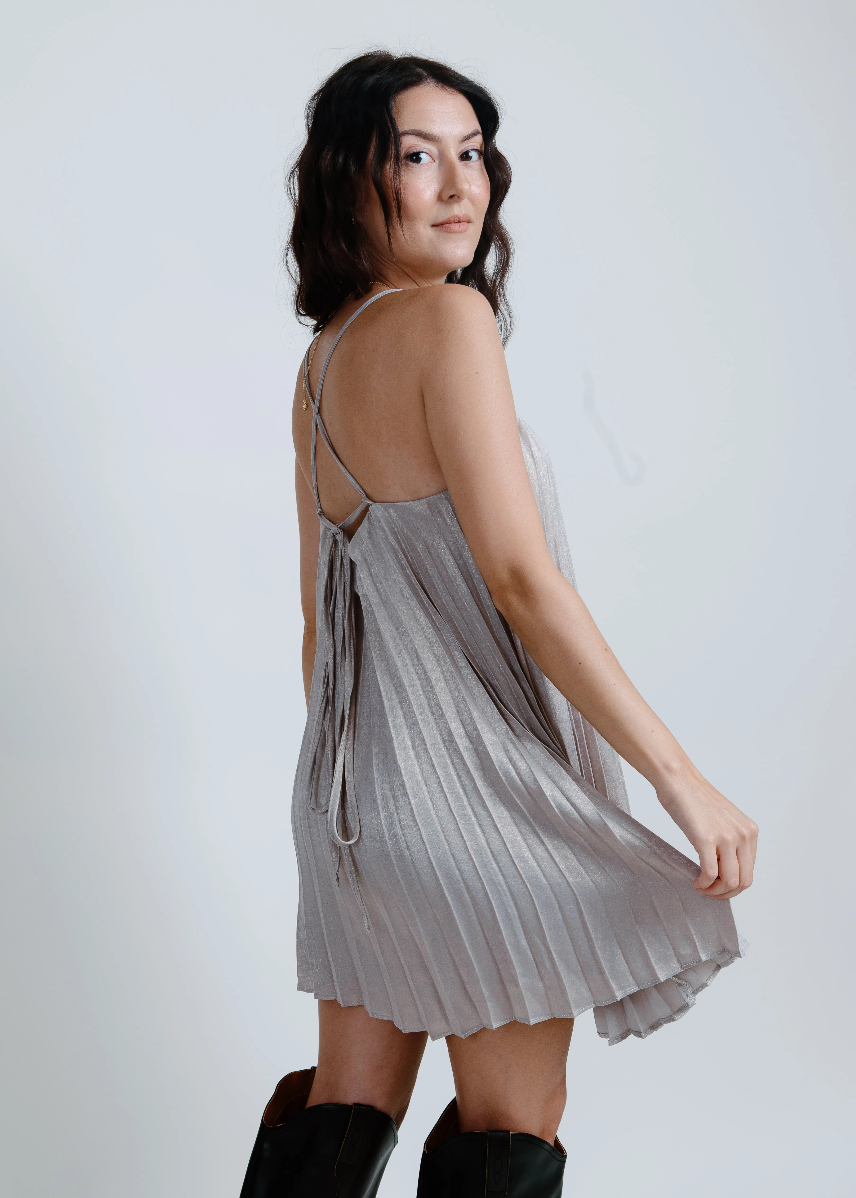 Charlie Pleated Mini Dress sold by Vinnie Louise product image thumbnail 2