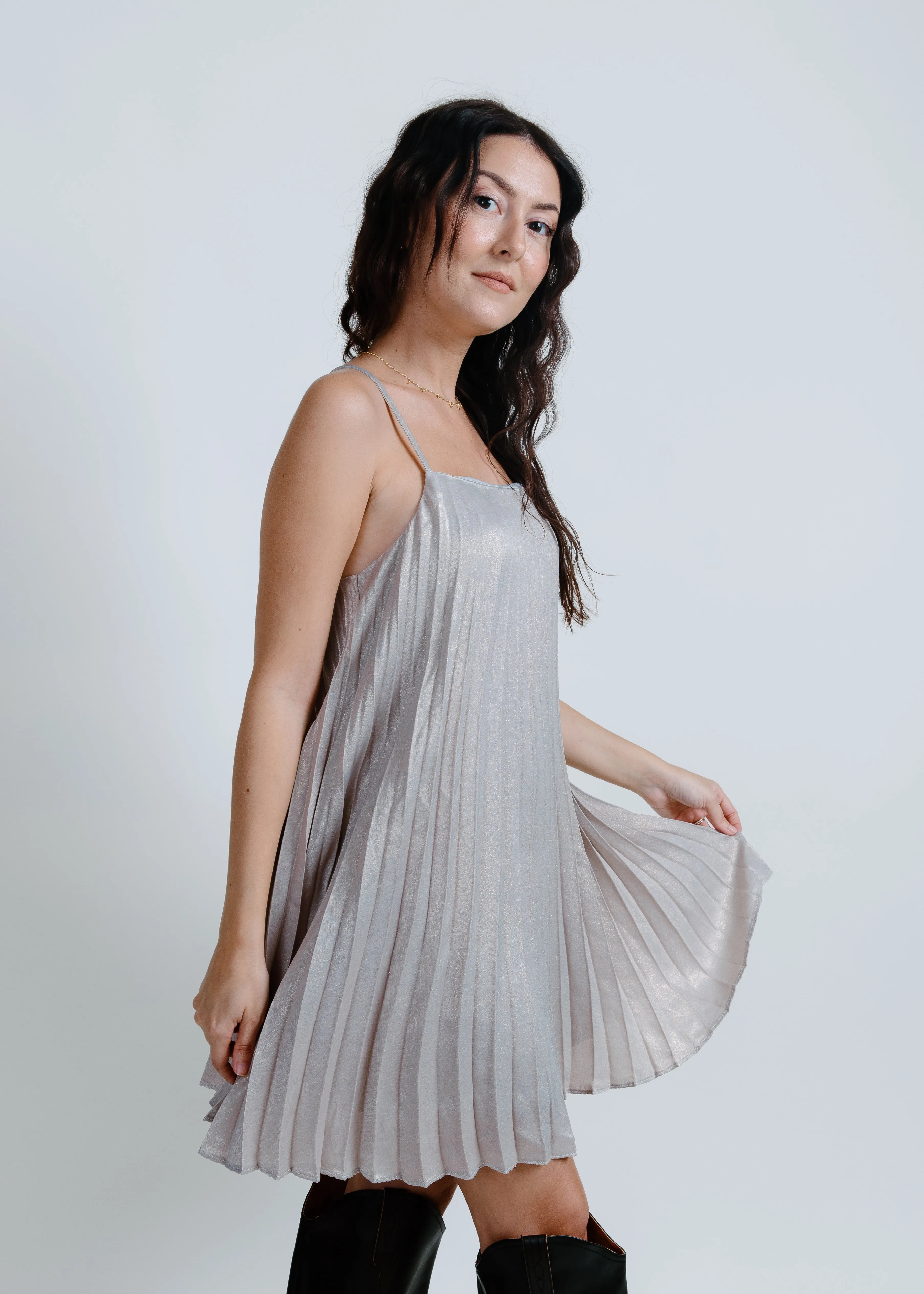 Charlie Pleated Mini Dress sold by Vinnie Louise product image thumbnail 5