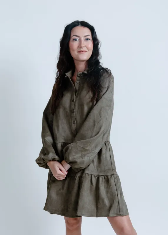 Ollie Suede Mini Dress sold by Vinnie Louise