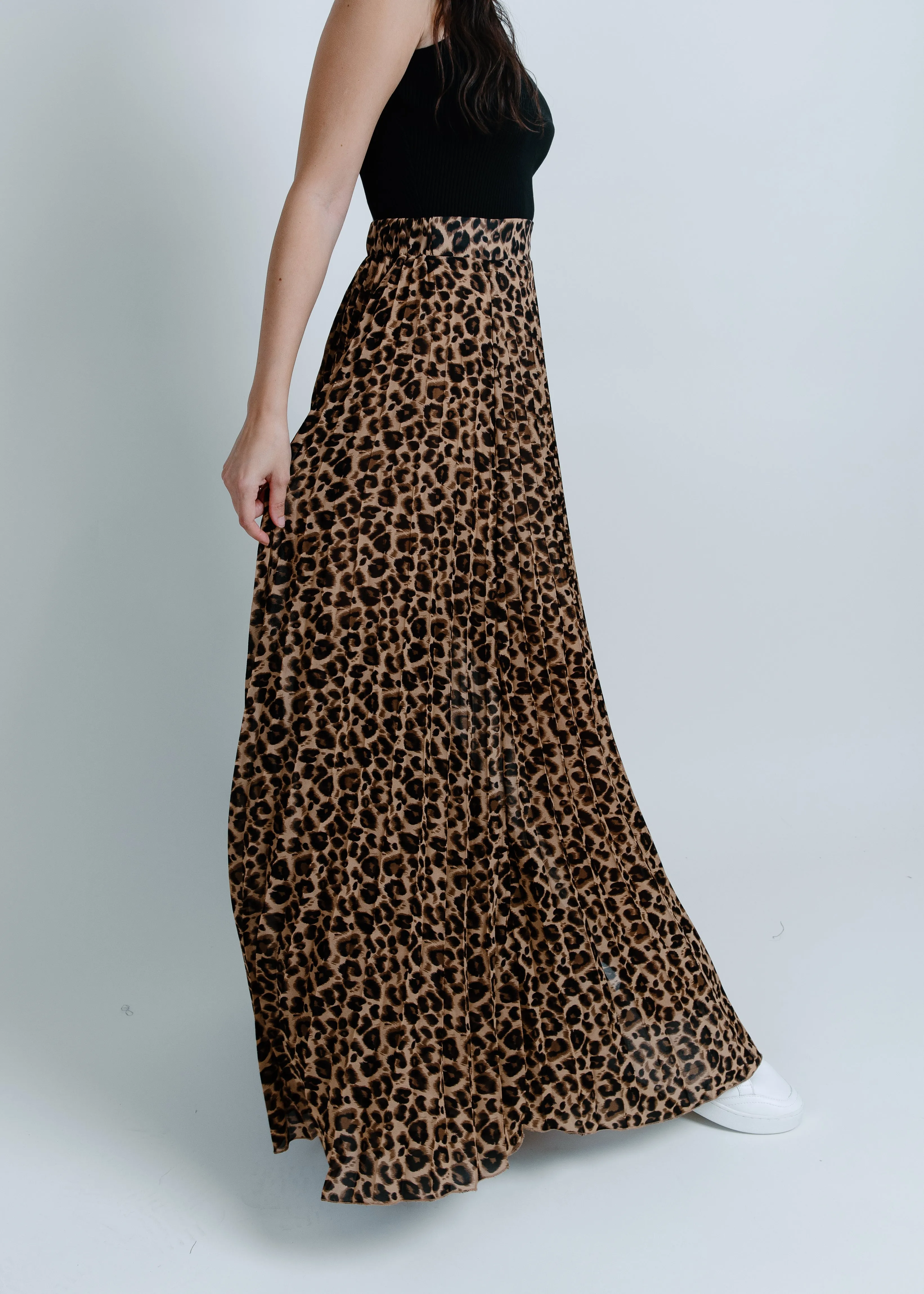 Leila Leopard Midi Skirt sold by Vinnie Louise product image thumbnail 2
