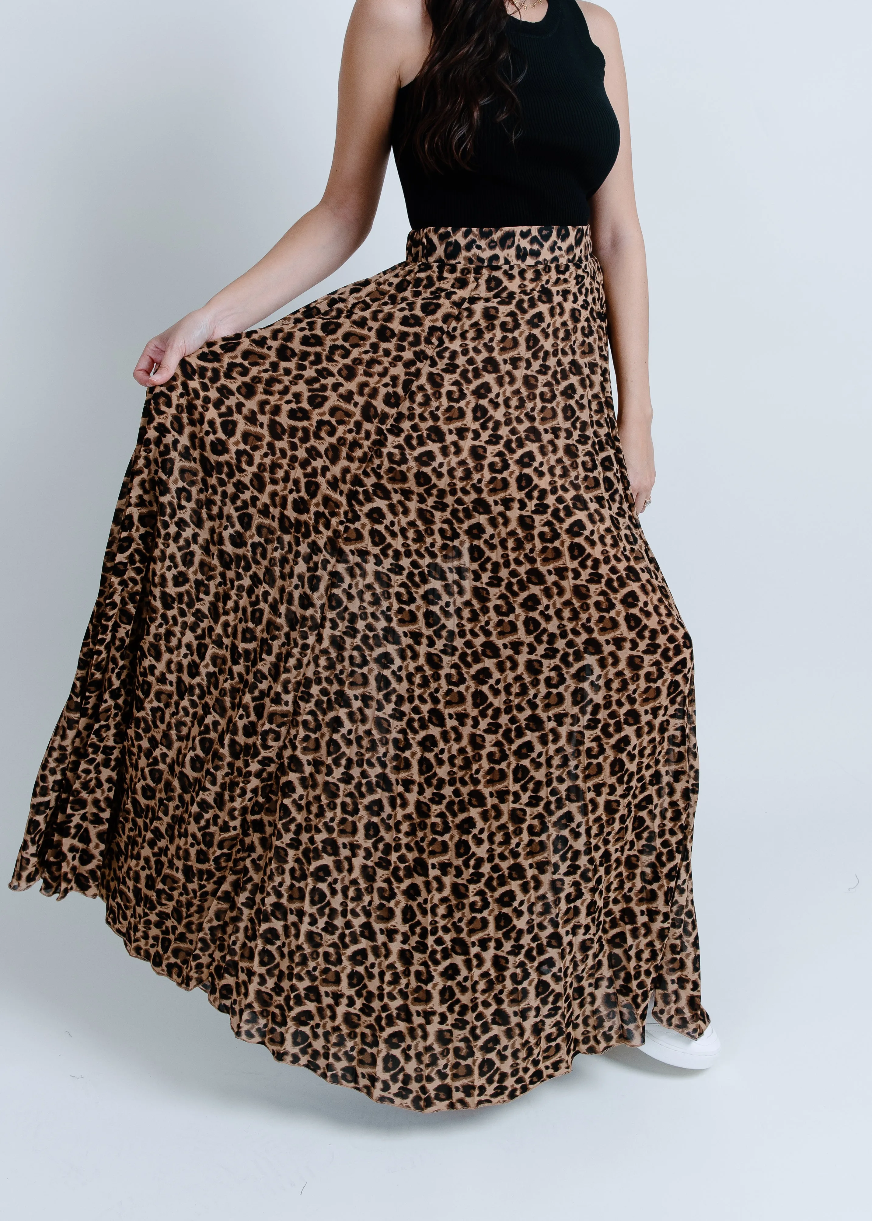 Leila Leopard Midi Skirt sold by Vinnie Louise product image thumbnail 5