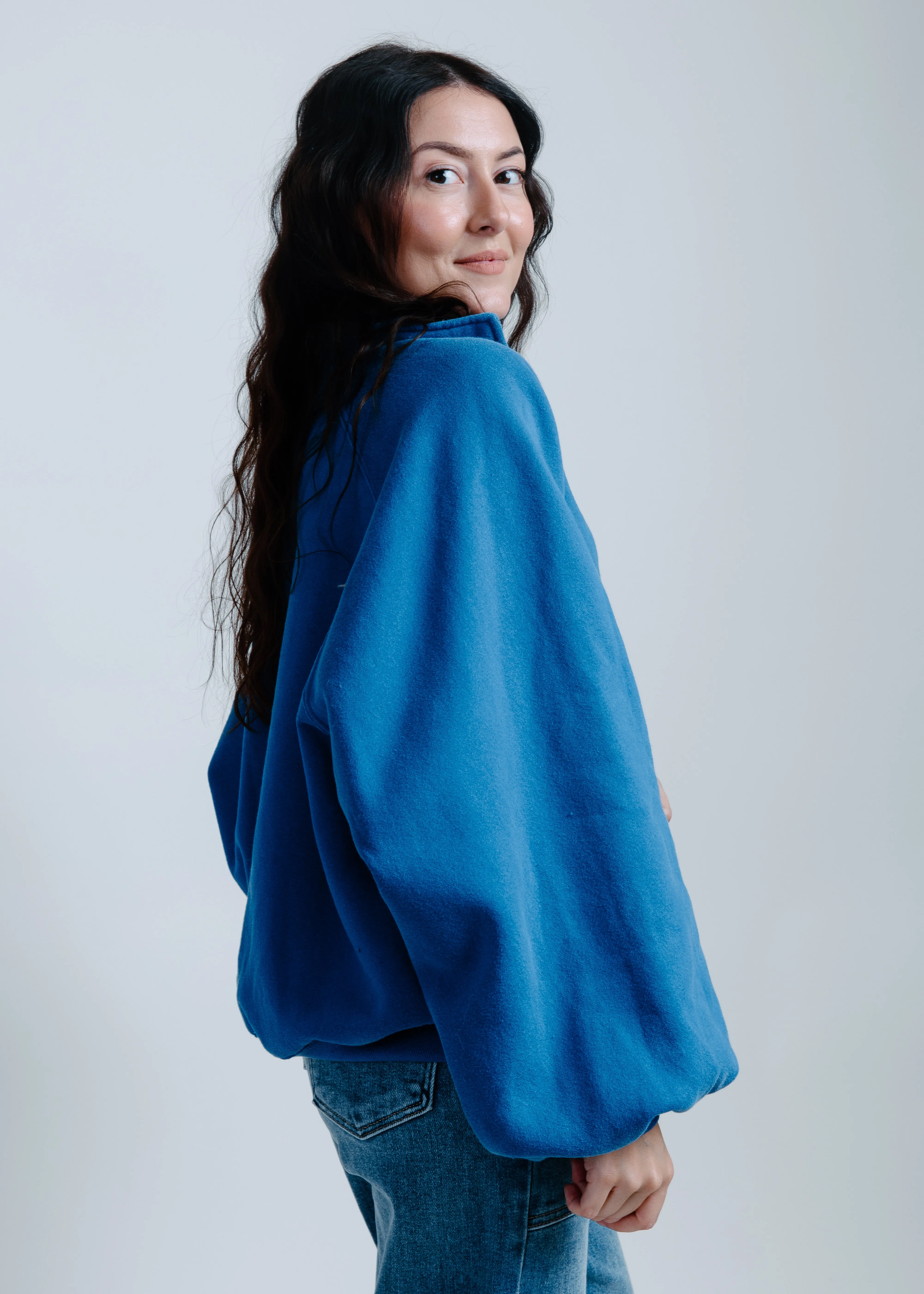 Lainey Buttoned Pullover - Cobalt Blue sold by Vinnie Louise product image thumbnail 2
