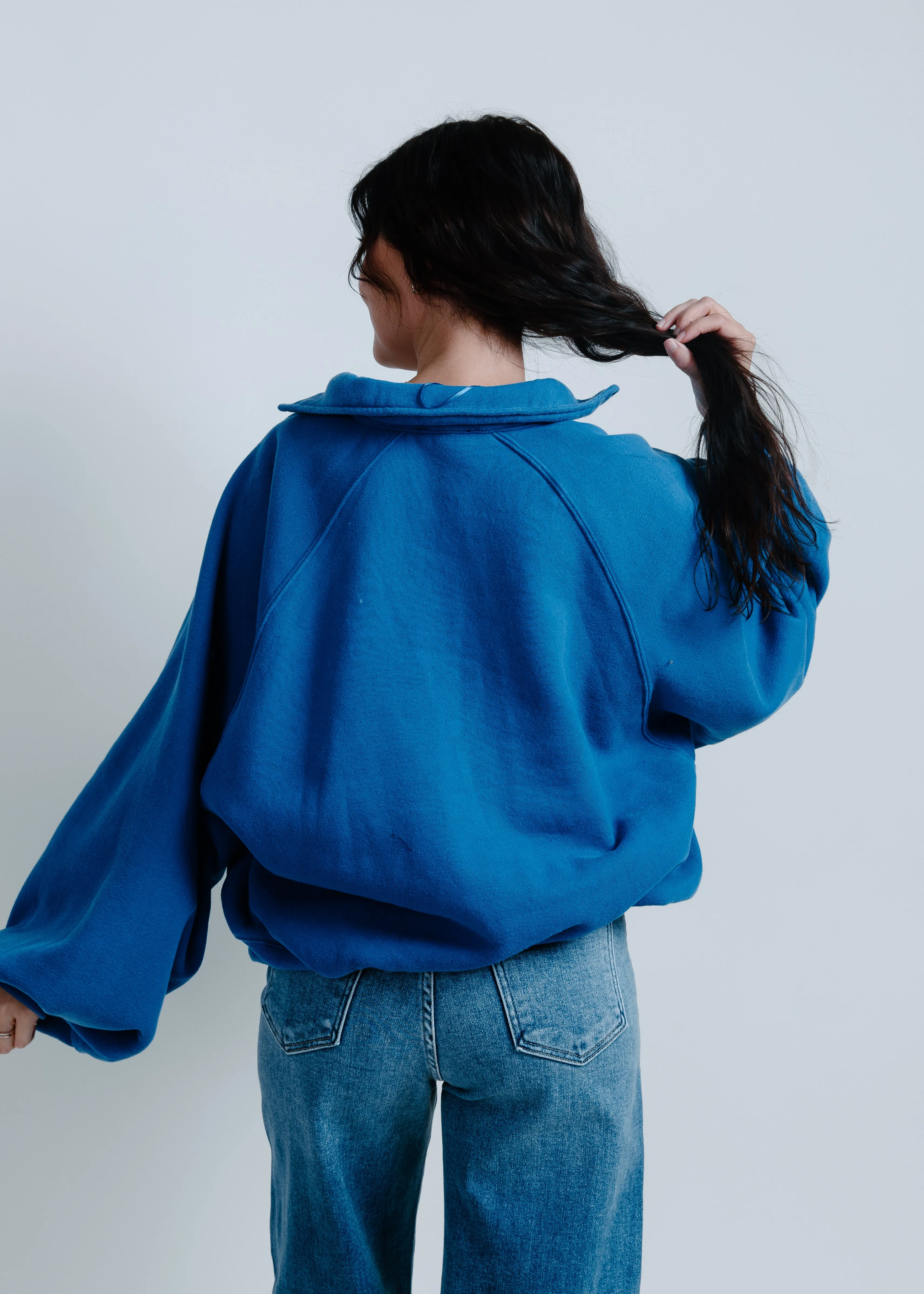 Lainey Buttoned Pullover - Cobalt Blue sold by Vinnie Louise product image thumbnail 3
