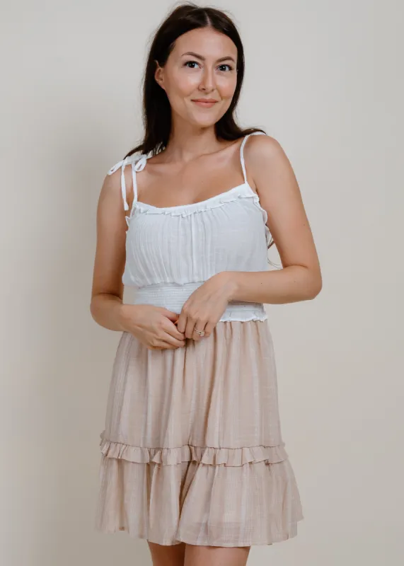tulle mini dress チュールワンピース　バルーン　タグ付き Alyssa Tulle Mini Dress - White | Parallel