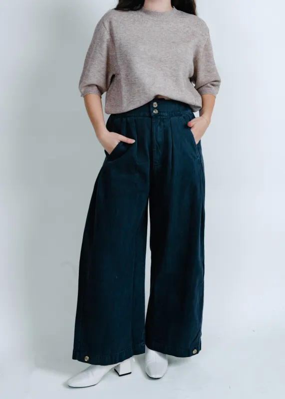 Carmen Wide Leg Pants - Slate sold by Vinnie Louise