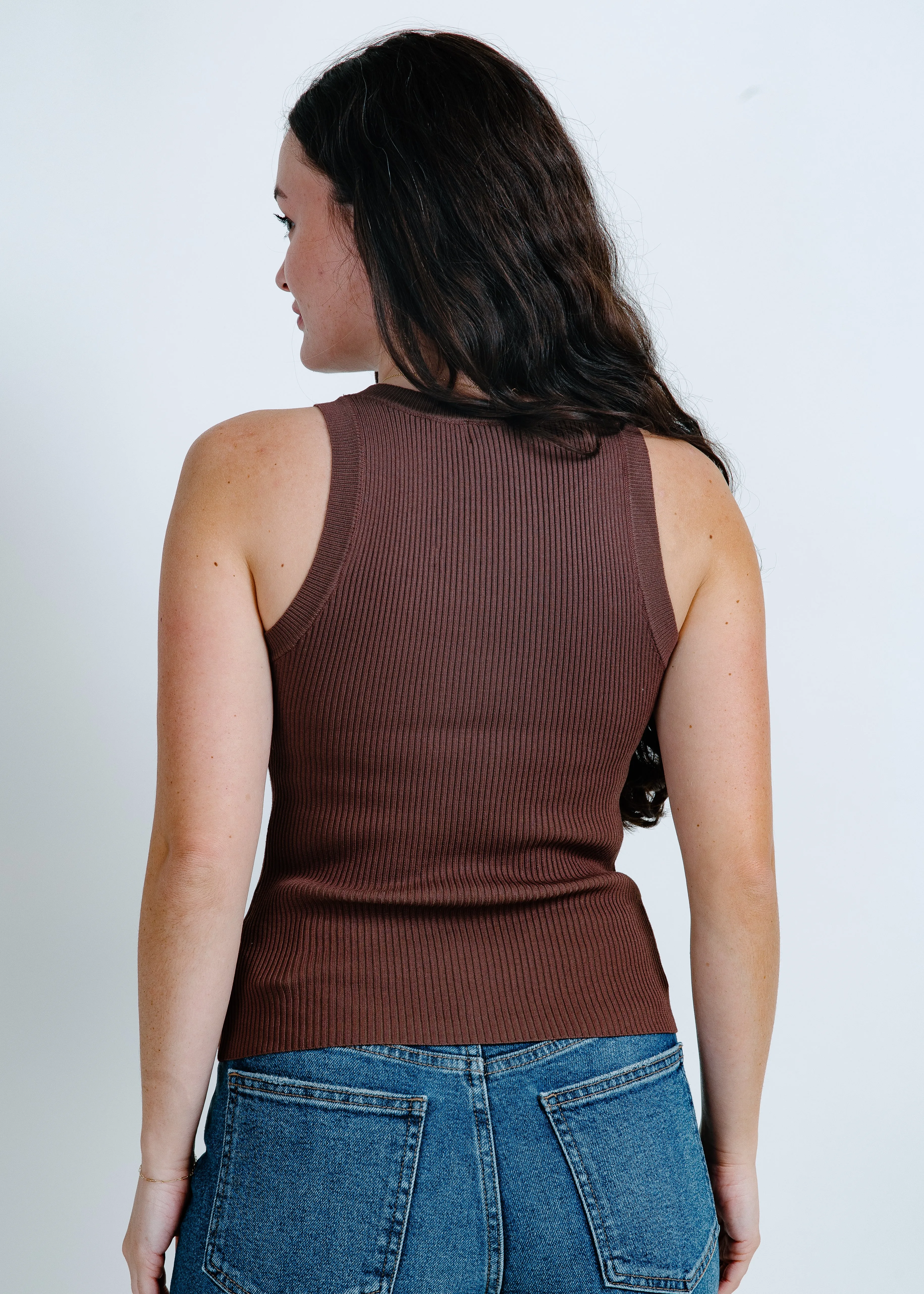 Nola Basic Tank - Brown sold by Vinnie Louise product image thumbnail 3