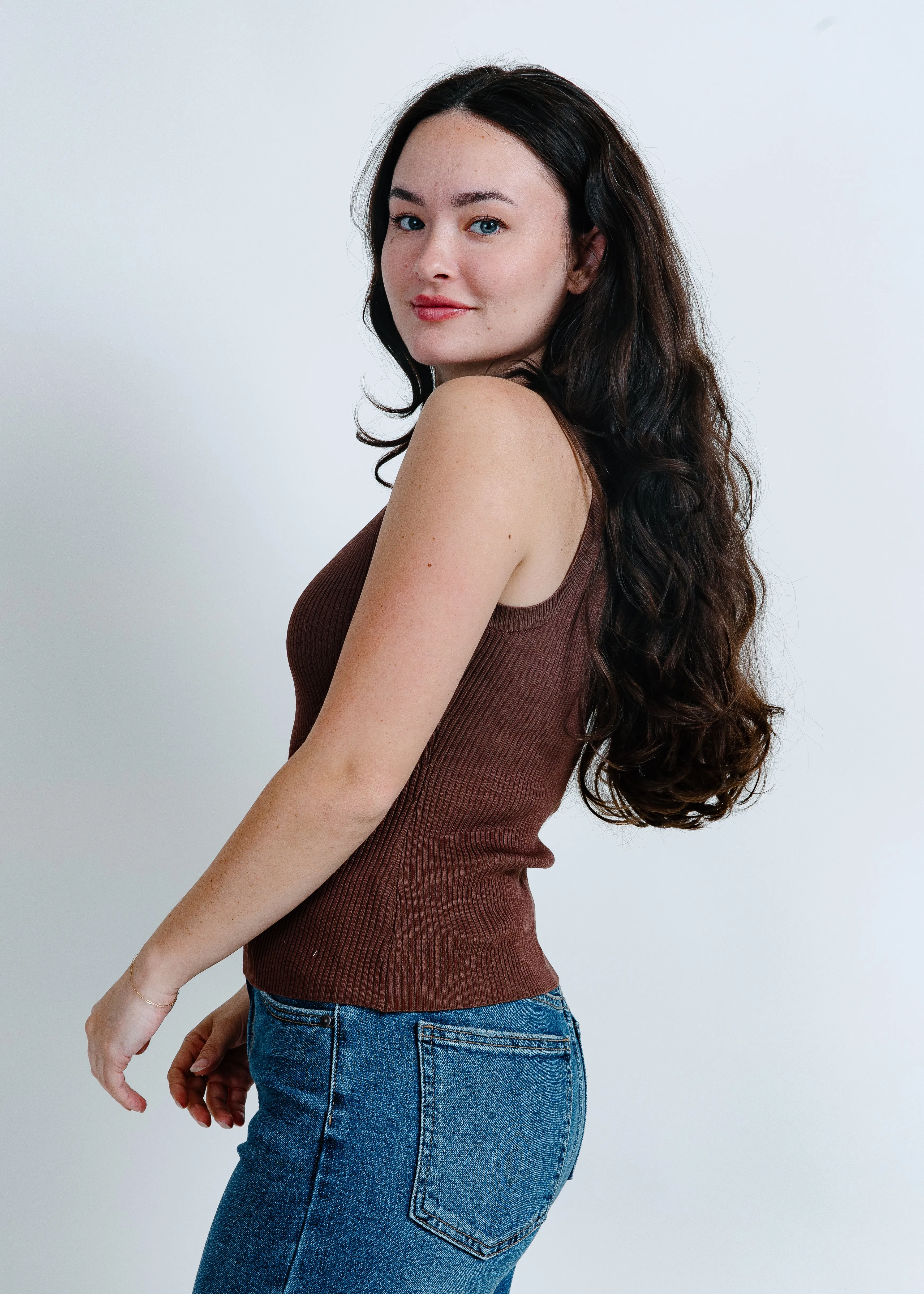 Nola Basic Tank - Brown sold by Vinnie Louise product image thumbnail 2