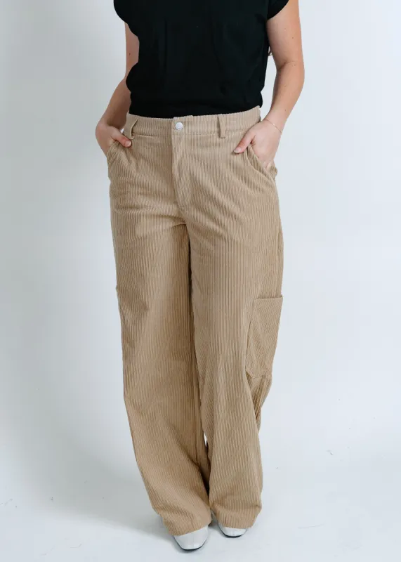 Coffee Shop Corduroy Cargo Pants sold by Vinnie Louise