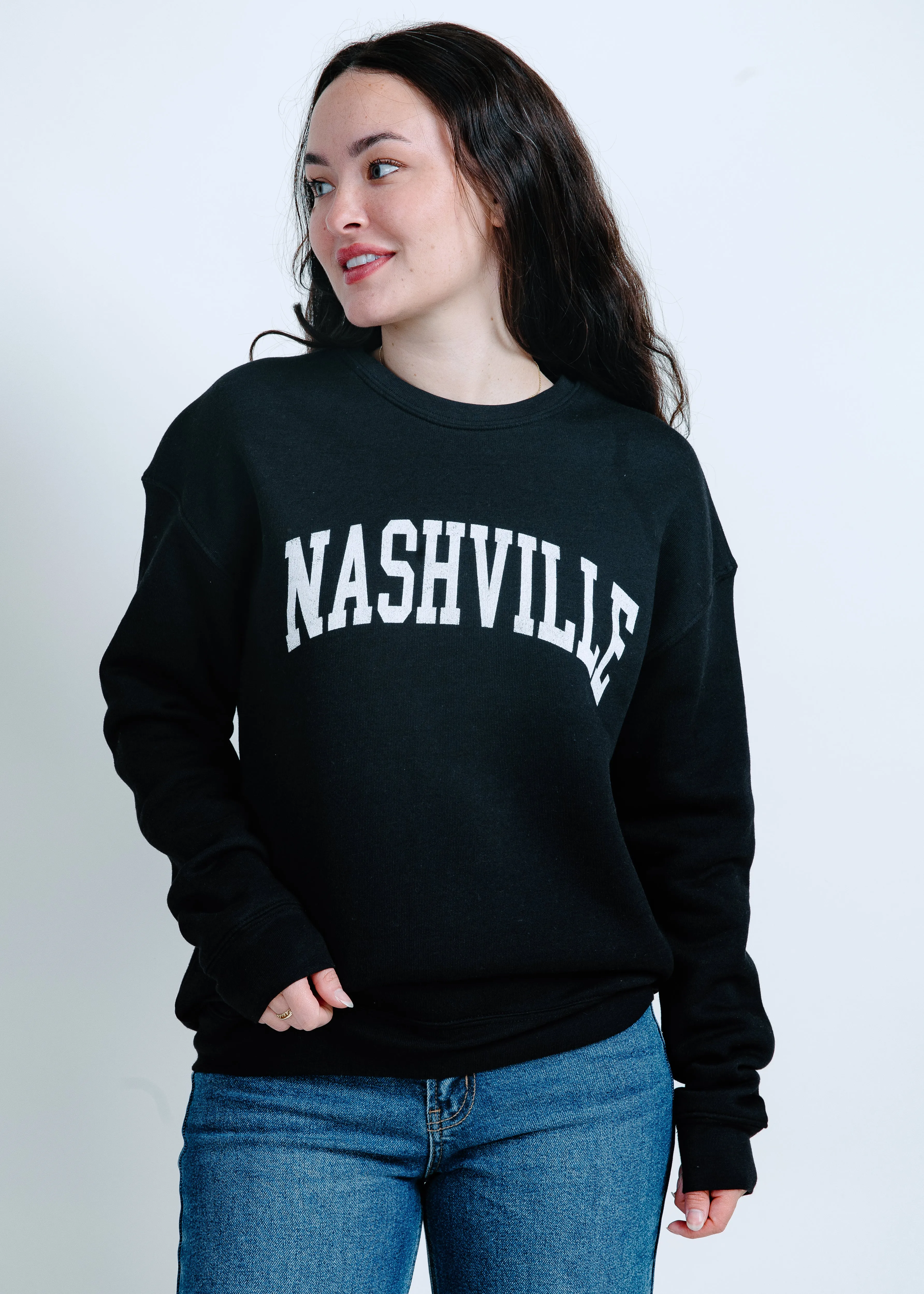 Nashville Graphic Crewneck - Black sold by Vinnie Louise product image thumbnail 4