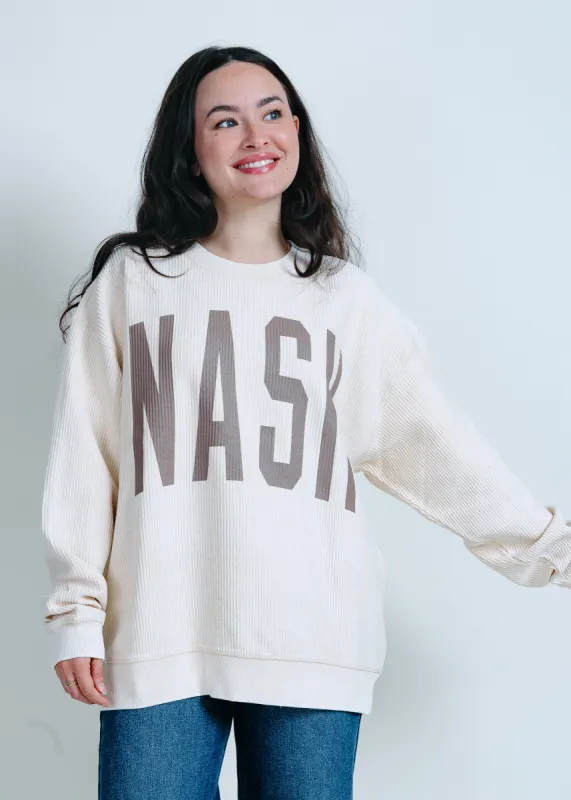 NASH Corded Crew - Natural sold by Vinnie Louise