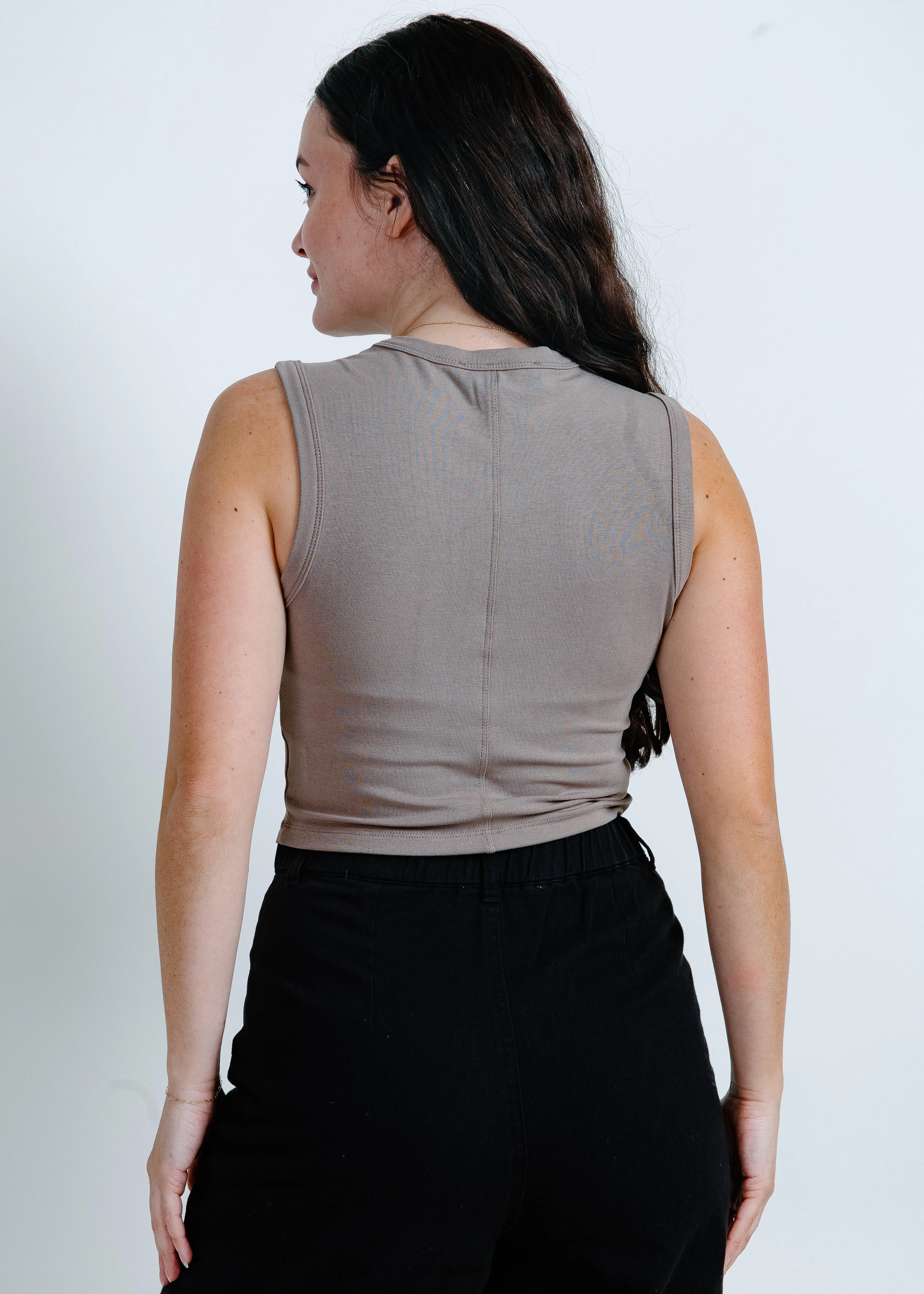 Ellen Tank- Taupe sold by Vinnie Louise product image thumbnail 3