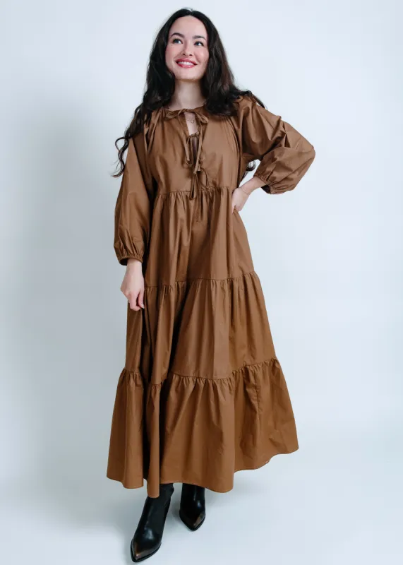 Stella Tie Front Midi Dress sold by Vinnie Louise