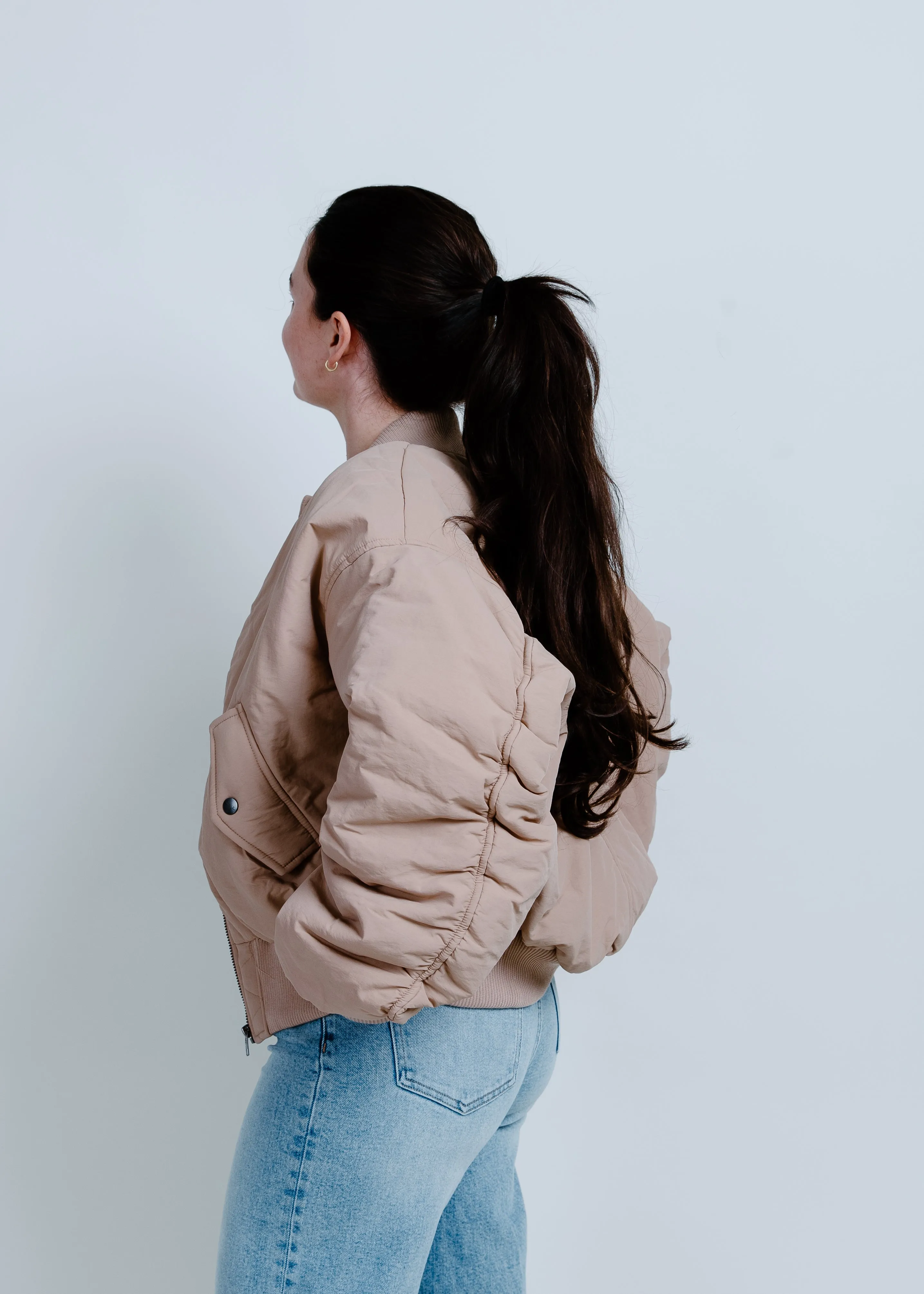 Harper Puffer Jacket - Beige sold by Vinnie Louise product image thumbnail 3