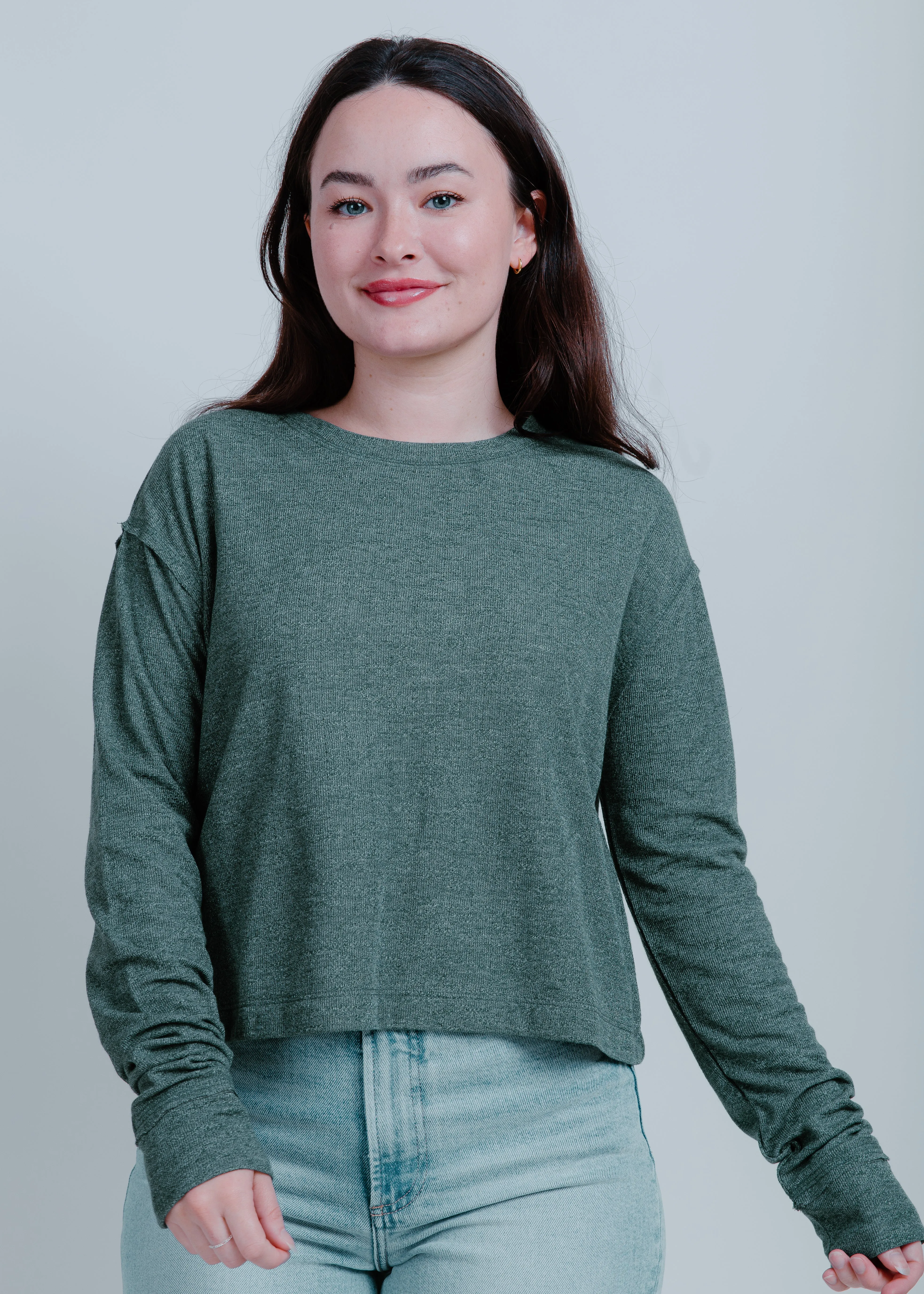 Marley Crewneck - Hunter Green sold by Vinnie Louise product image thumbnail 5