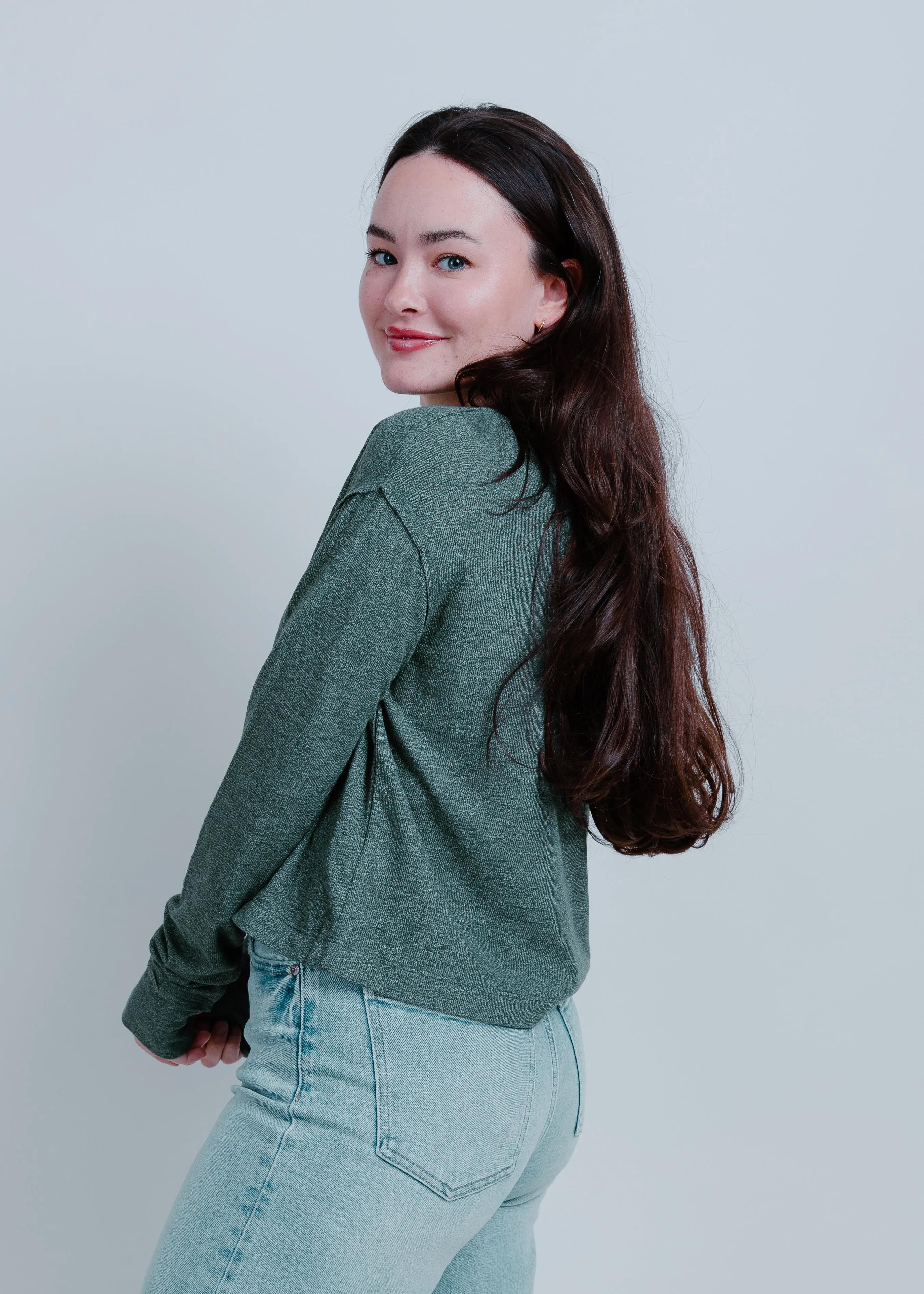 Marley Crewneck - Hunter Green sold by Vinnie Louise product image thumbnail 2