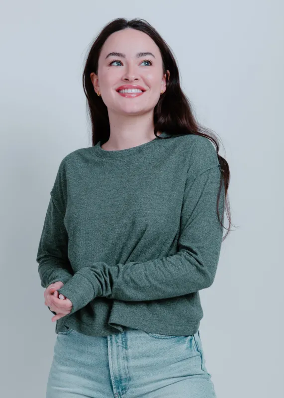 Marley Crewneck - Hunter Green sold by Vinnie Louise