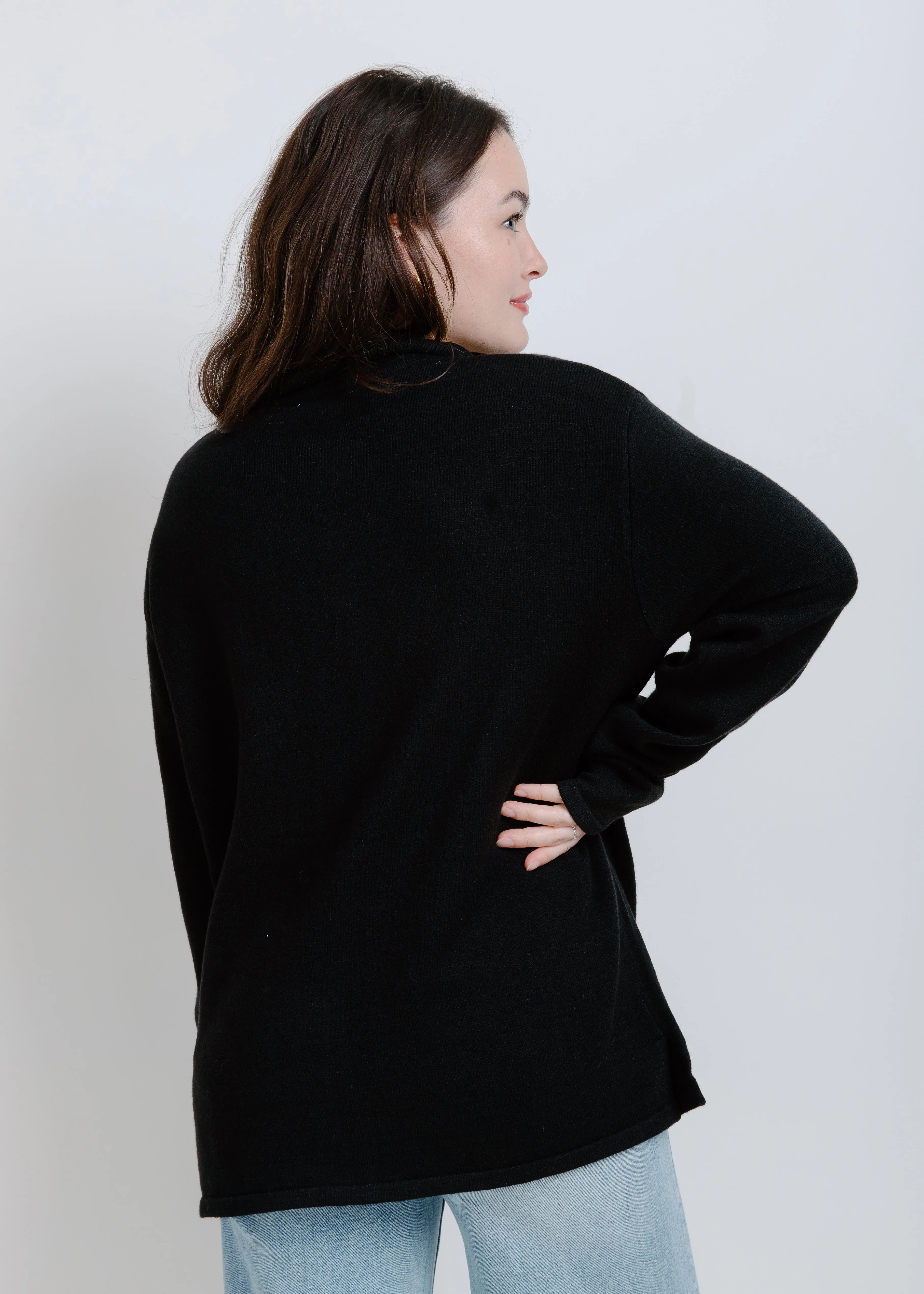 Aspen Buttoned Cardigan - Black sold by Vinnie Louise product image thumbnail 4