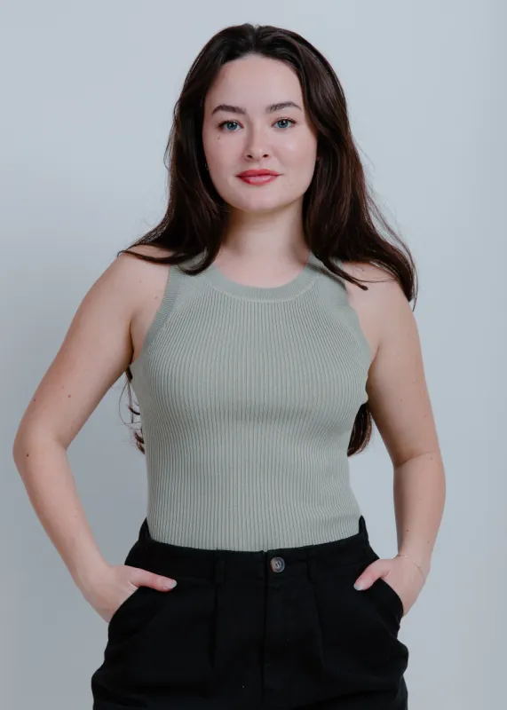 Nola Basic Tank - Olive sold by Vinnie Louise