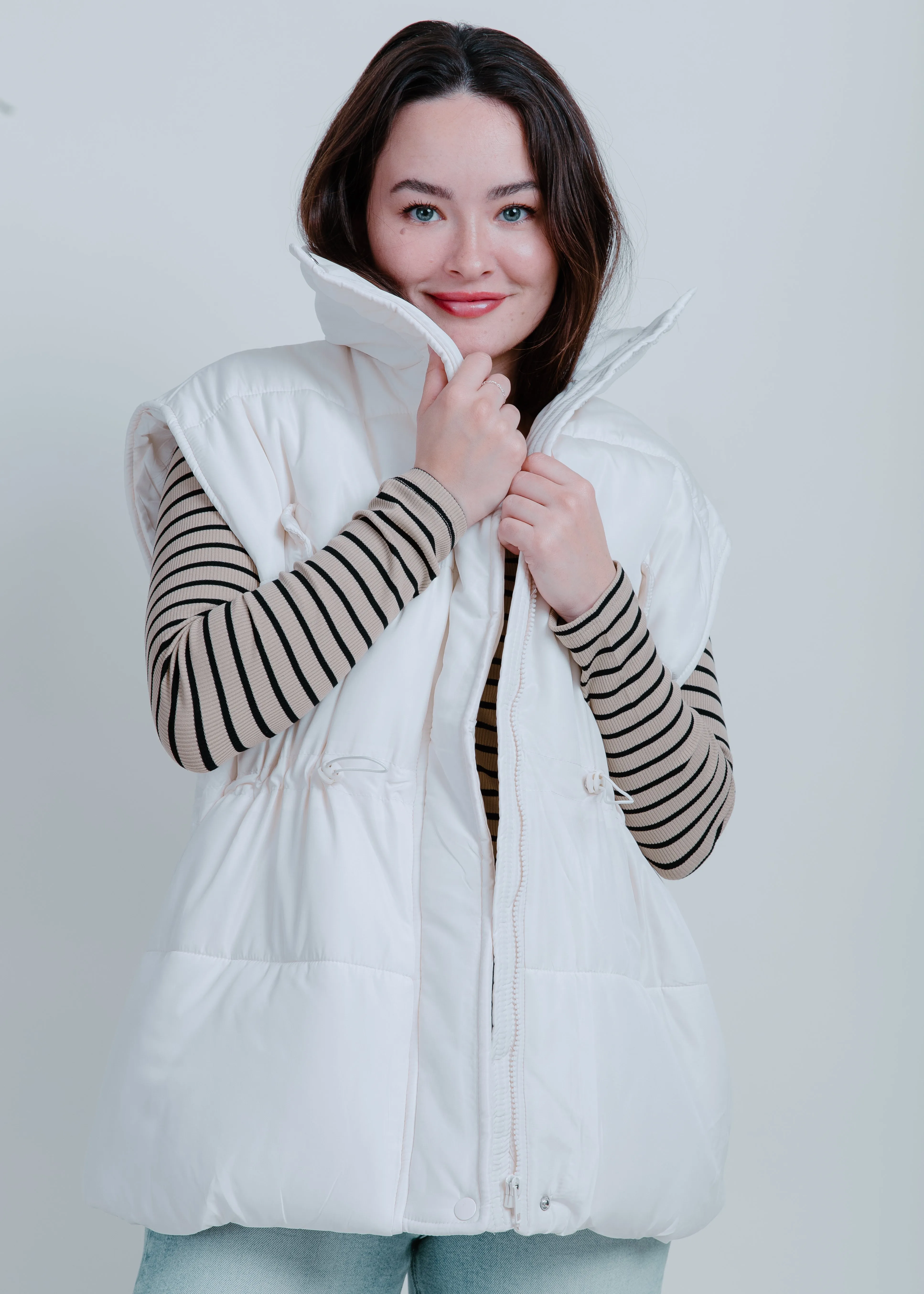 Demi Oversized Puffer Vest sold by Vinnie Louise
