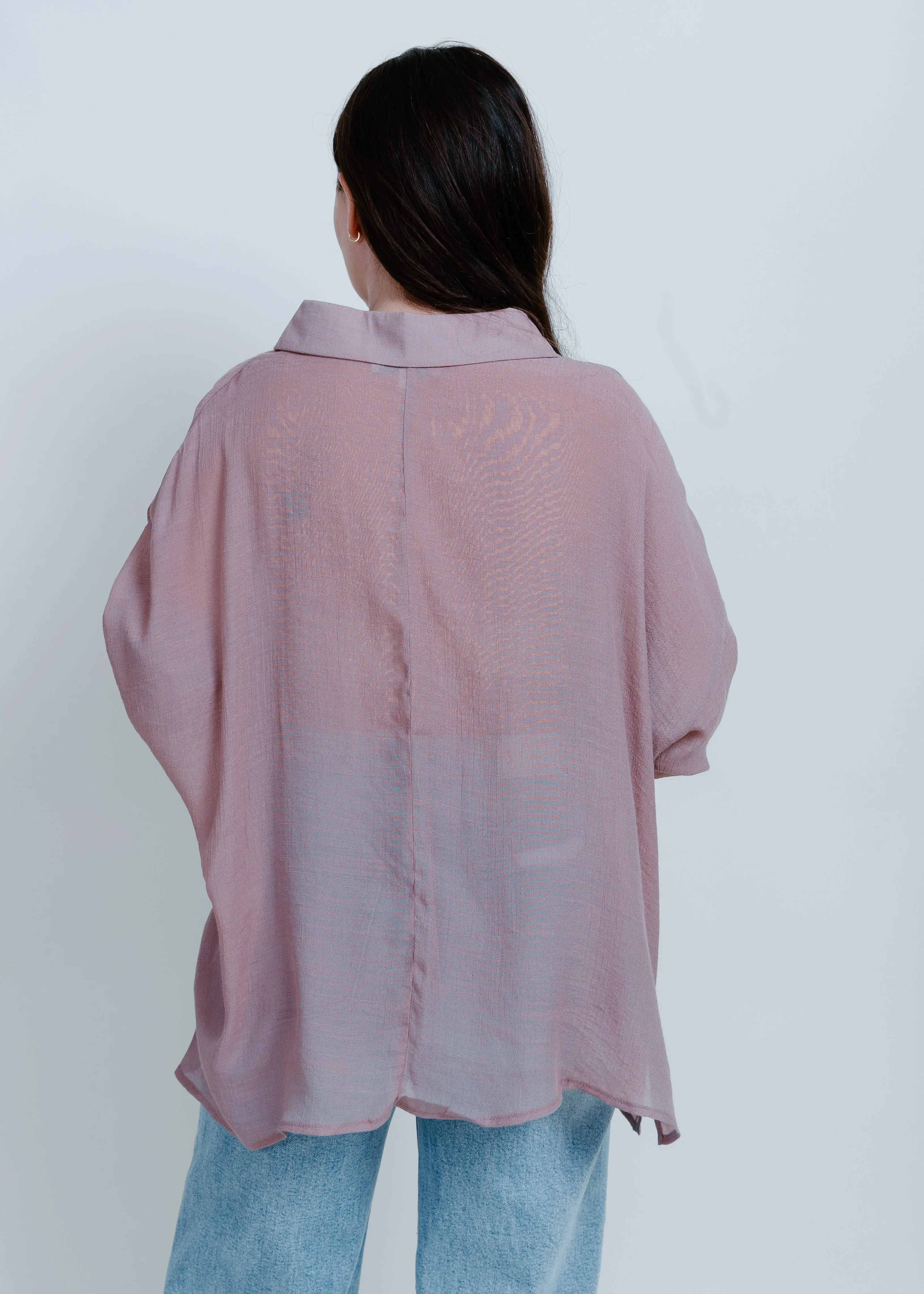 Gianna Button Up Shirt - Mauve sold by Vinnie Louise product image thumbnail 3