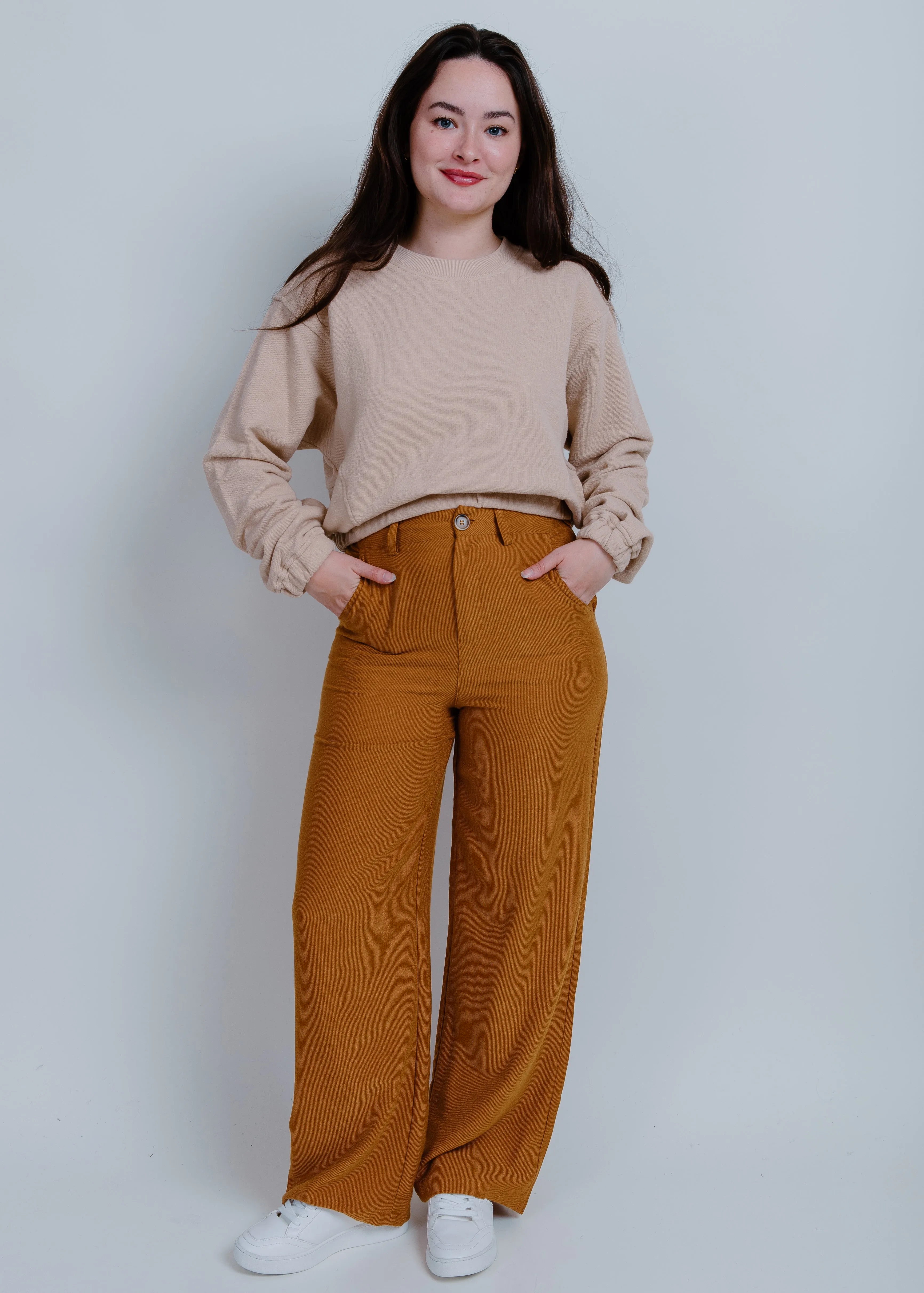 Evelyn Corduroy Pants - Camel sold by Vinnie Louise product image thumbnail 3