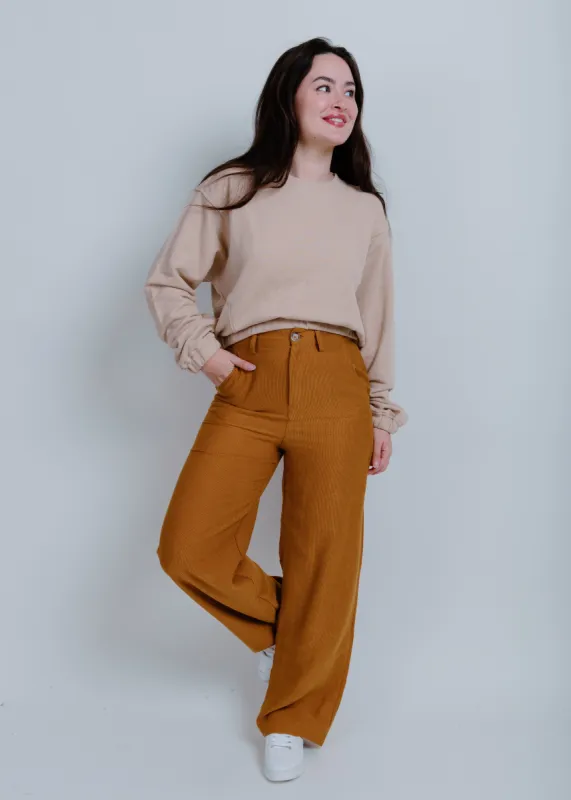 Evelyn Corduroy Pants - Camel sold by Vinnie Louise
