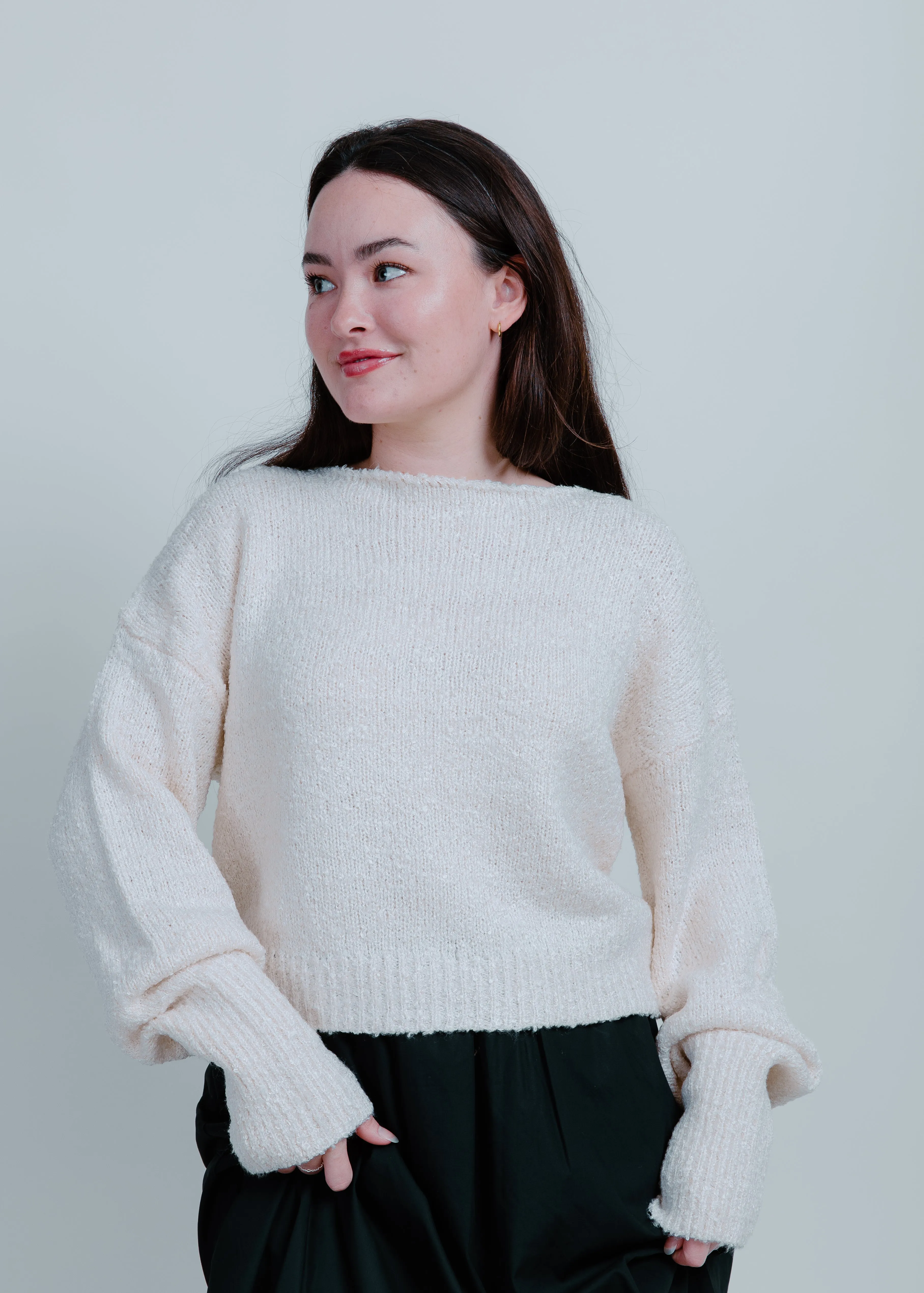 Aurelia Sweater - Cream sold by Vinnie Louise product image thumbnail 5