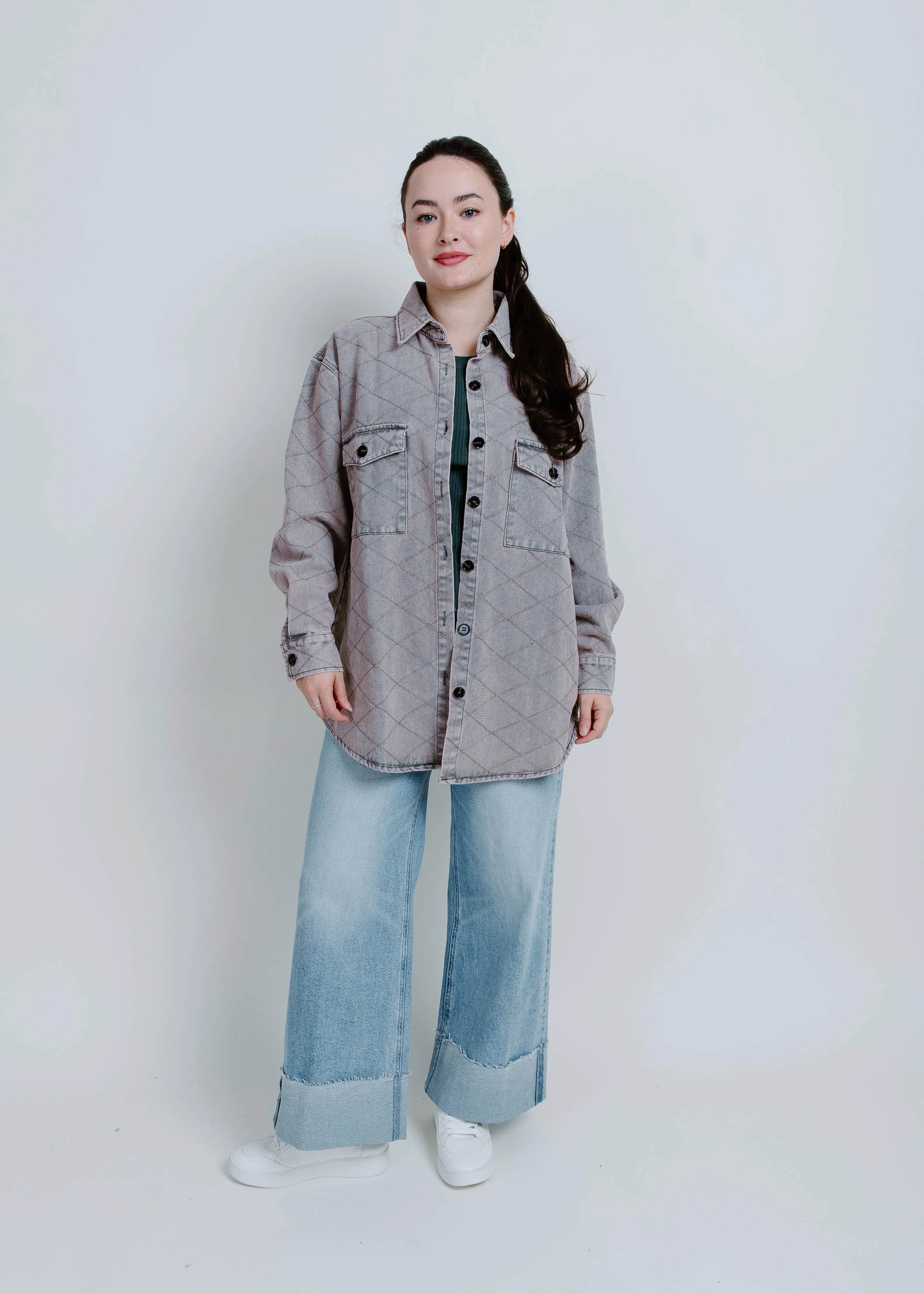 Lana Cuffed High Rise Ultra Wide - Snowcat sold by Vinnie Louise product image thumbnail 4